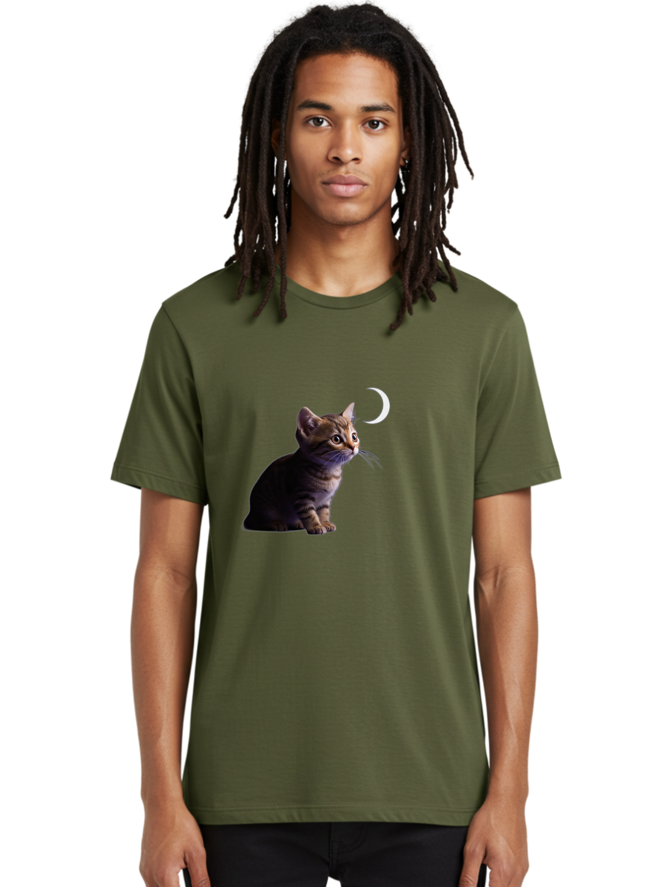 Cat-And-Crescent-Moon Men'S Graphic Tee, 100% Cotton, Comfortable Casual Summer Wear, Machine Washable, Vintage Camera, Old Camera, Antique Camera, Black Camera, Classic Photography, Photography Equipment, Nostalgic Device, Film Camera, Bai622 26
