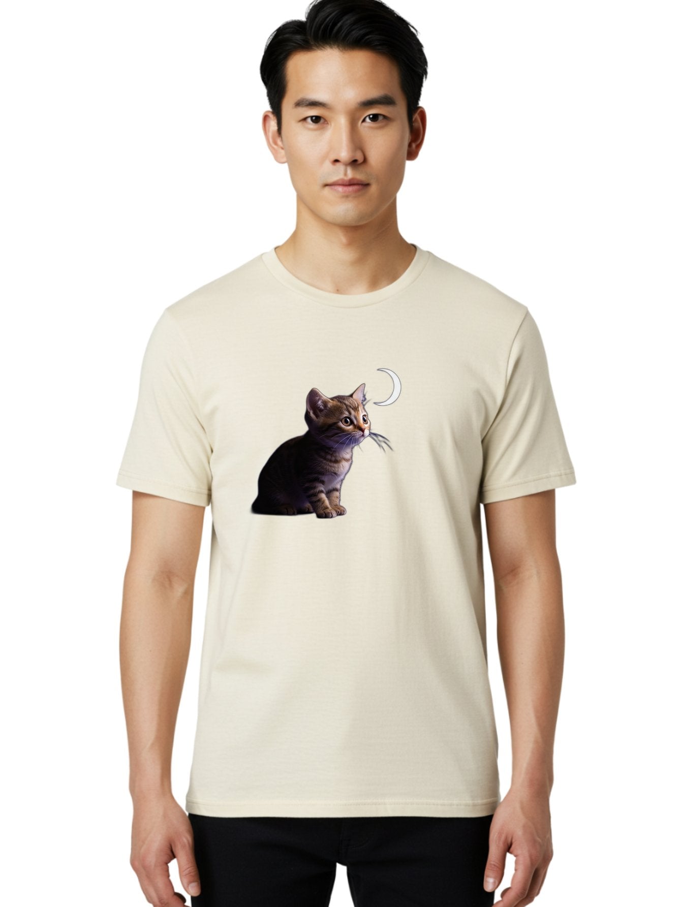 Cat-And-Crescent-Moon Men'S Graphic Tee, 100% Cotton, Comfortable Casual Summer Wear, Machine Washable, Vintage Camera, Old Camera, Antique Camera, Black Camera, Classic Photography, Photography Equipment, Nostalgic Device, Film Camera, Bai622 28