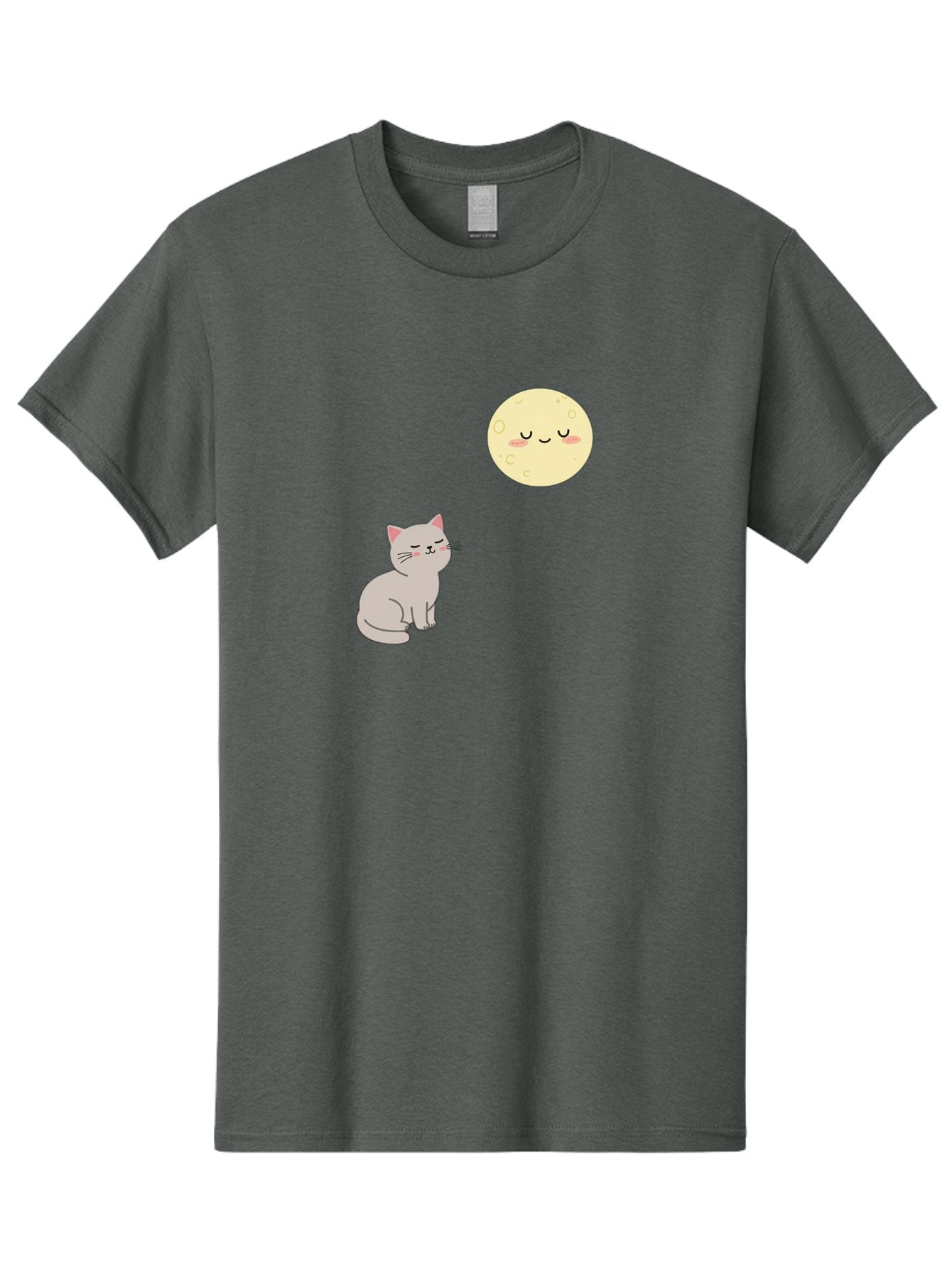 Cat-And-Moon-1 Men'S Graphic Tee, 100% Cotton, Comfortable Casual Summer Wear, Machine Washable, Vintage Camera, Old Camera, Antique Camera, Black Camera, Classic Photography, Photography Equipment, Nostalgic Device, Film Camera, Camera Art Bai623 10