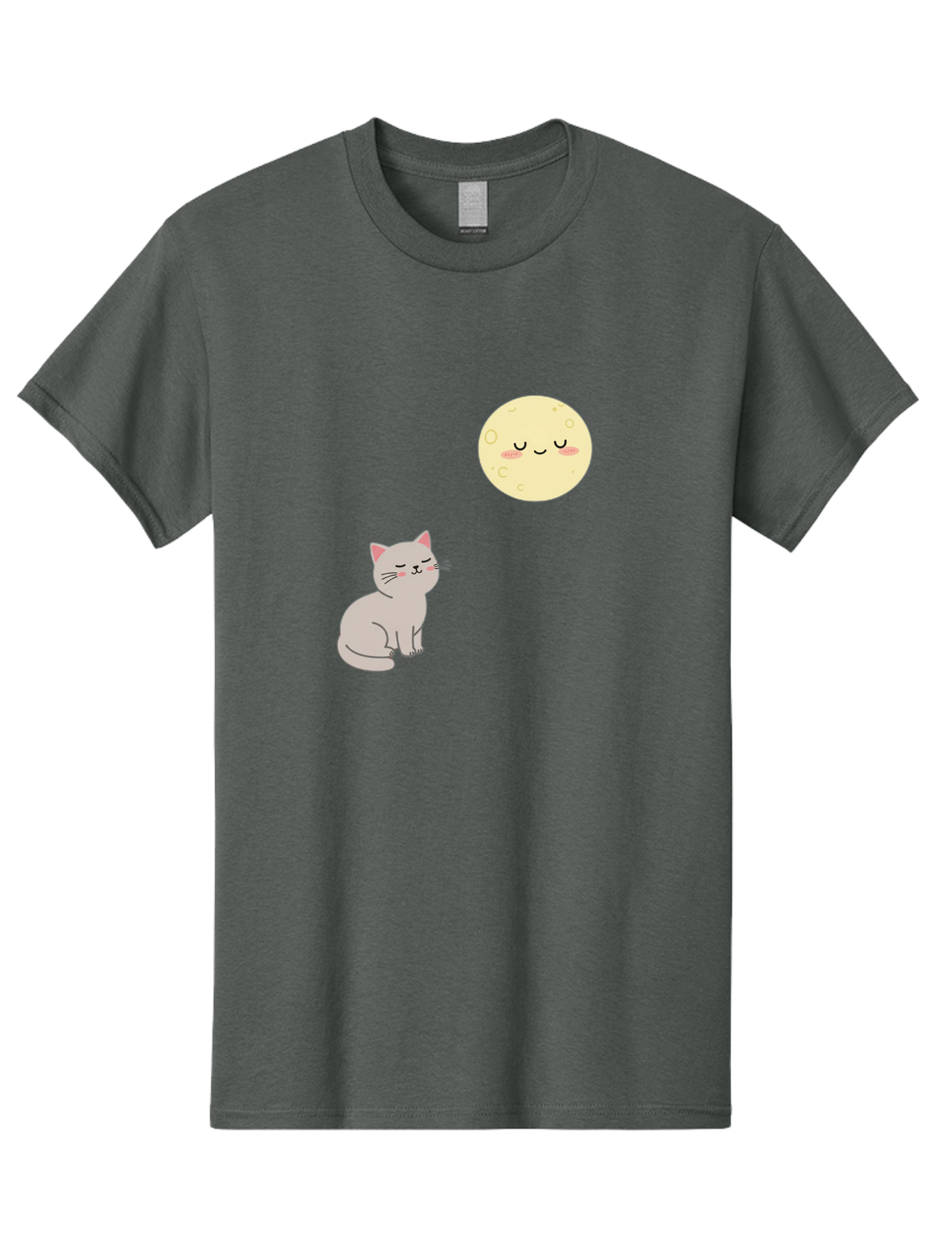 Cat-And-Moon-1 Men'S Graphic Tee, 100% Cotton, Comfortable Casual Summer Wear, Machine Washable, Vintage Camera, Old Camera, Antique Camera, Black Camera, Classic Photography, Photography Equipment, Nostalgic Device, Film Camera, Camera Art Bai623 14