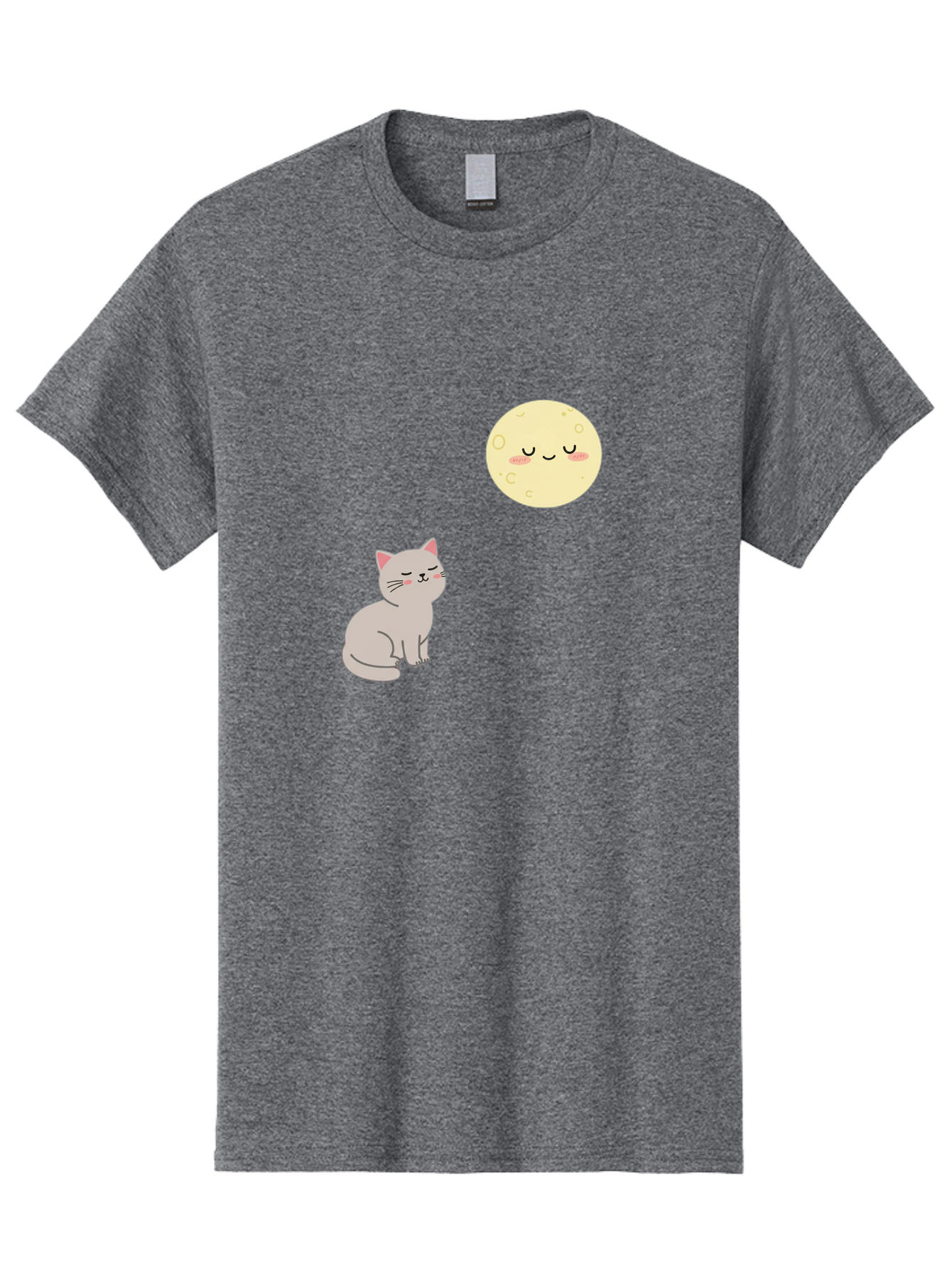 Cat-And-Moon-1 Men'S Graphic Tee, 100% Cotton, Comfortable Casual Summer Wear, Machine Washable, Vintage Camera, Old Camera, Antique Camera, Black Camera, Classic Photography, Photography Equipment, Nostalgic Device, Film Camera, Camera Art Bai623 13