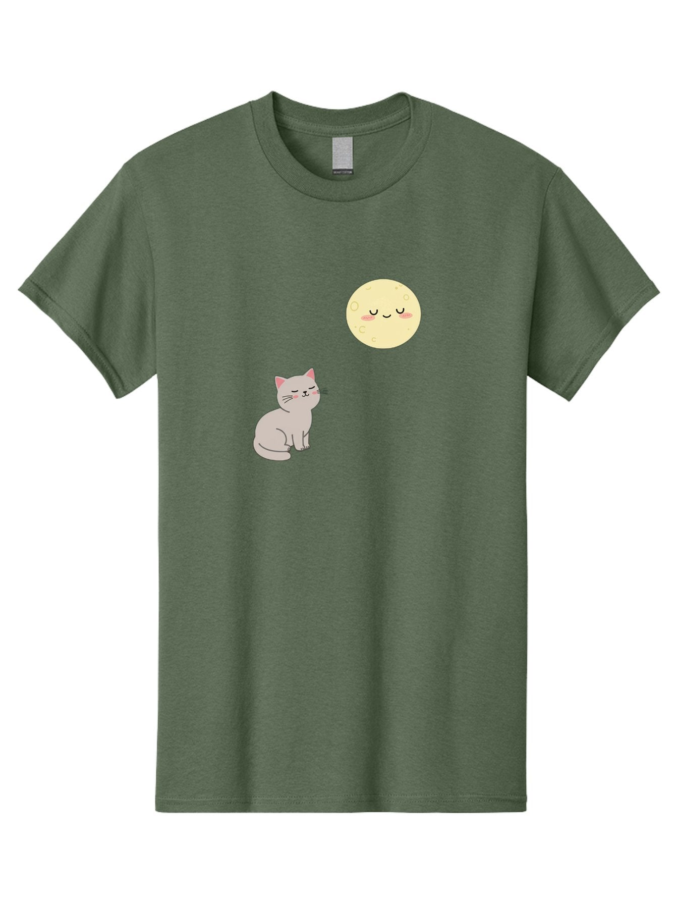 Cat-And-Moon-1 Men'S Graphic Tee, 100% Cotton, Comfortable Casual Summer Wear, Machine Washable, Vintage Camera, Old Camera, Antique Camera, Black Camera, Classic Photography, Photography Equipment, Nostalgic Device, Film Camera, Camera Art Bai623 9