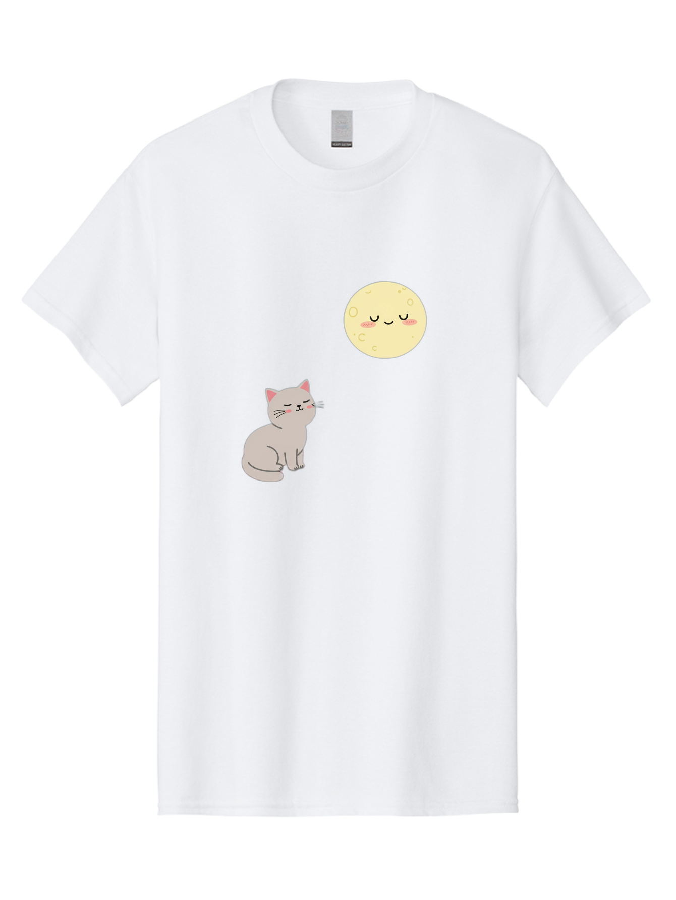 Cat-And-Moon-1 Men'S Graphic Tee, 100% Cotton, Comfortable Casual Summer Wear, Machine Washable, Vintage Camera, Old Camera, Antique Camera, Black Camera, Classic Photography, Photography Equipment, Nostalgic Device, Film Camera, Camera Art Bai623 9