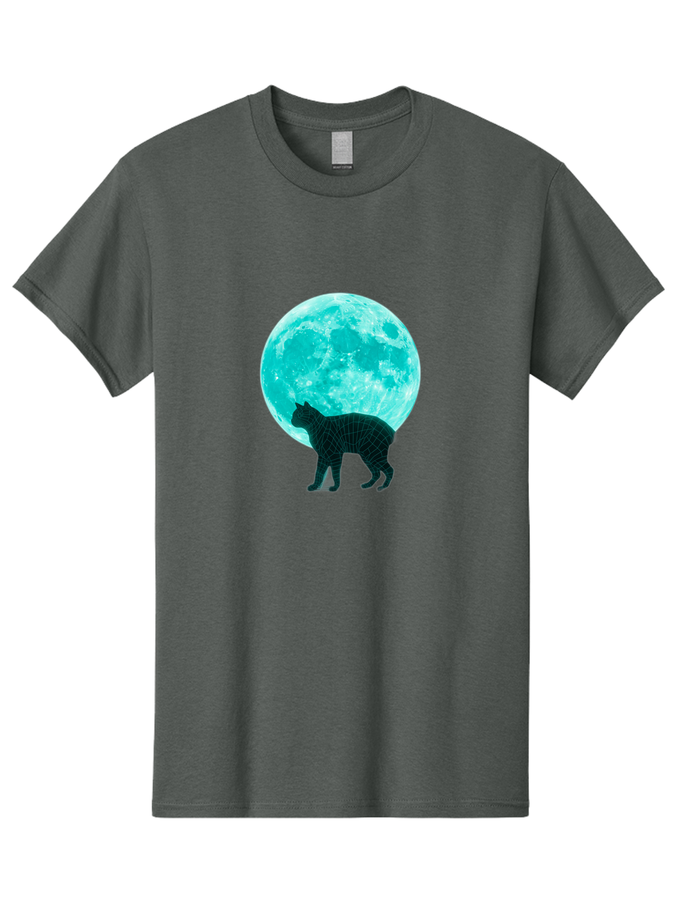 Cat-And-Moon-2 Men'S Graphic Tee, 100% Cotton, Comfortable Casual Summer Wear, Machine Washable, Vintage Camera, Old Camera, Antique Camera, Black Camera, Classic Photography, Photography Equipment, Nostalgic Device, Film Camera, Camera Art Bai624