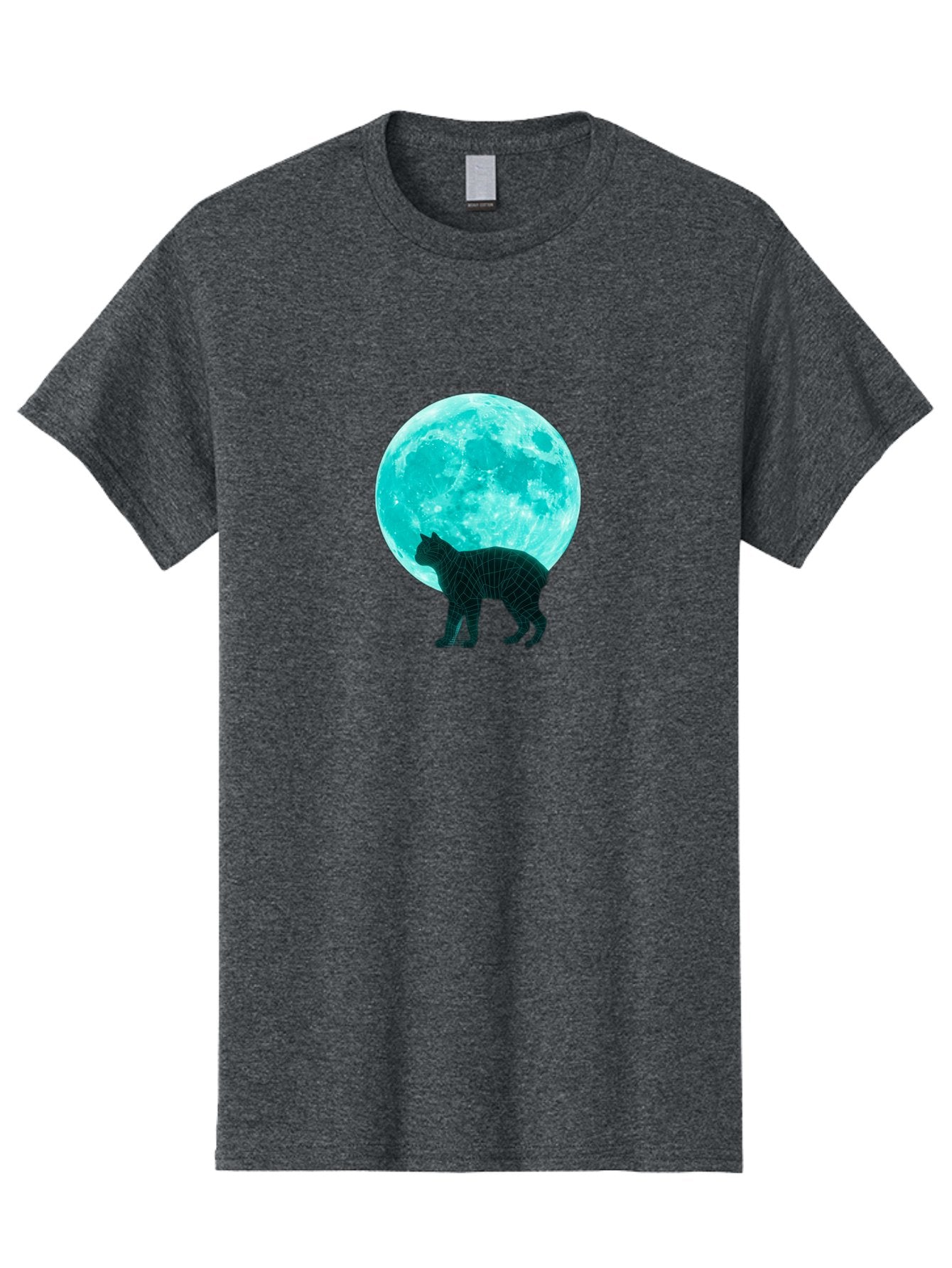 Cat-And-Moon-2 Men'S Graphic Tee, 100% Cotton, Comfortable Casual Summer Wear, Machine Washable, Vintage Camera, Old Camera, Antique Camera, Black Camera, Classic Photography, Photography Equipment, Nostalgic Device, Film Camera, Camera Art Bai624