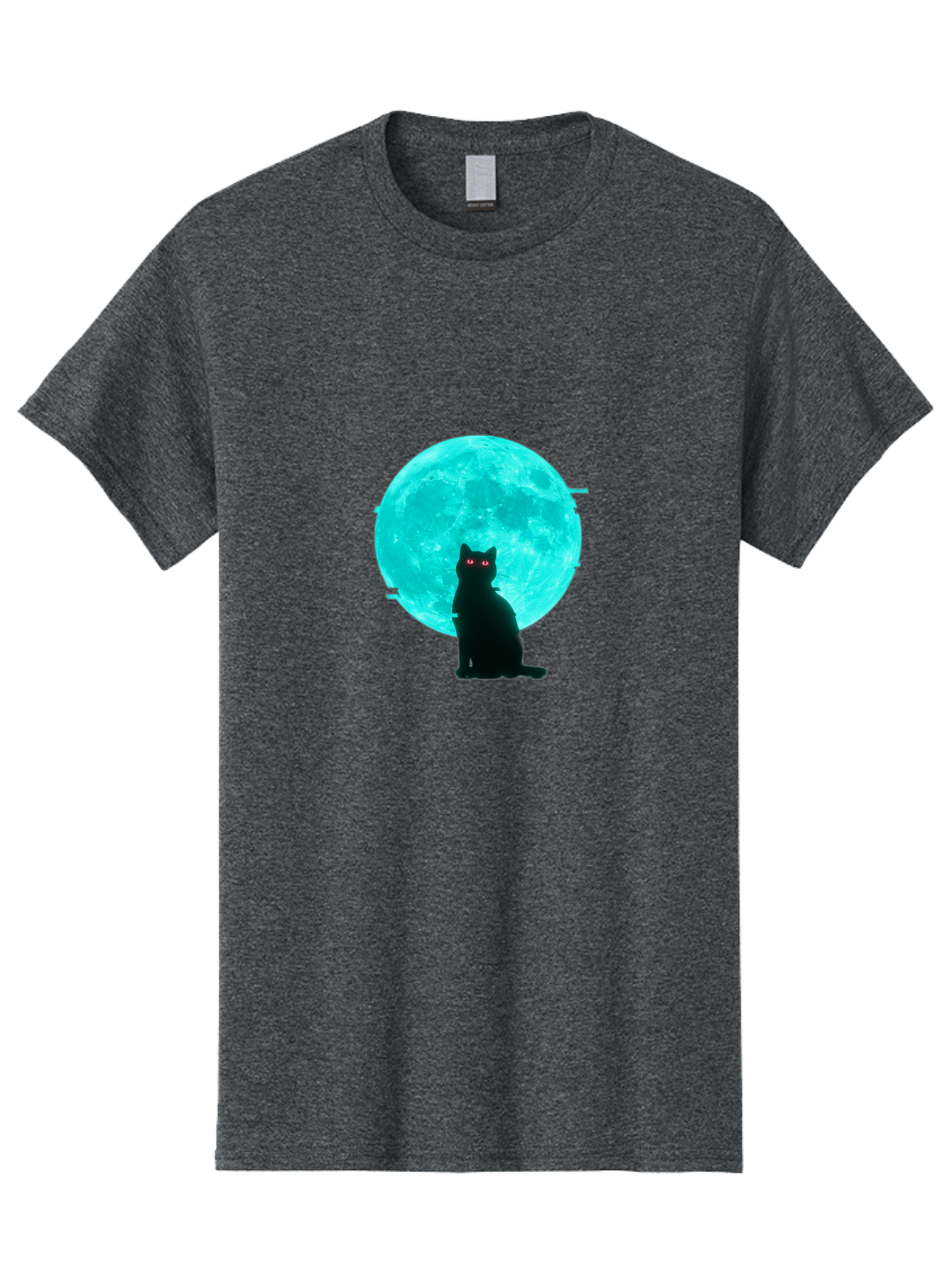 Cat-And-Moon-3 Men'S Graphic Tee, 100% Cotton, Comfortable Casual Summer Wear, Machine Washable, Vintage Camera, Old Camera, Antique Camera, Black Camera, Classic Photography, Photography Equipment, Nostalgic Device, Film Camera, Camera Art Bai625 3
