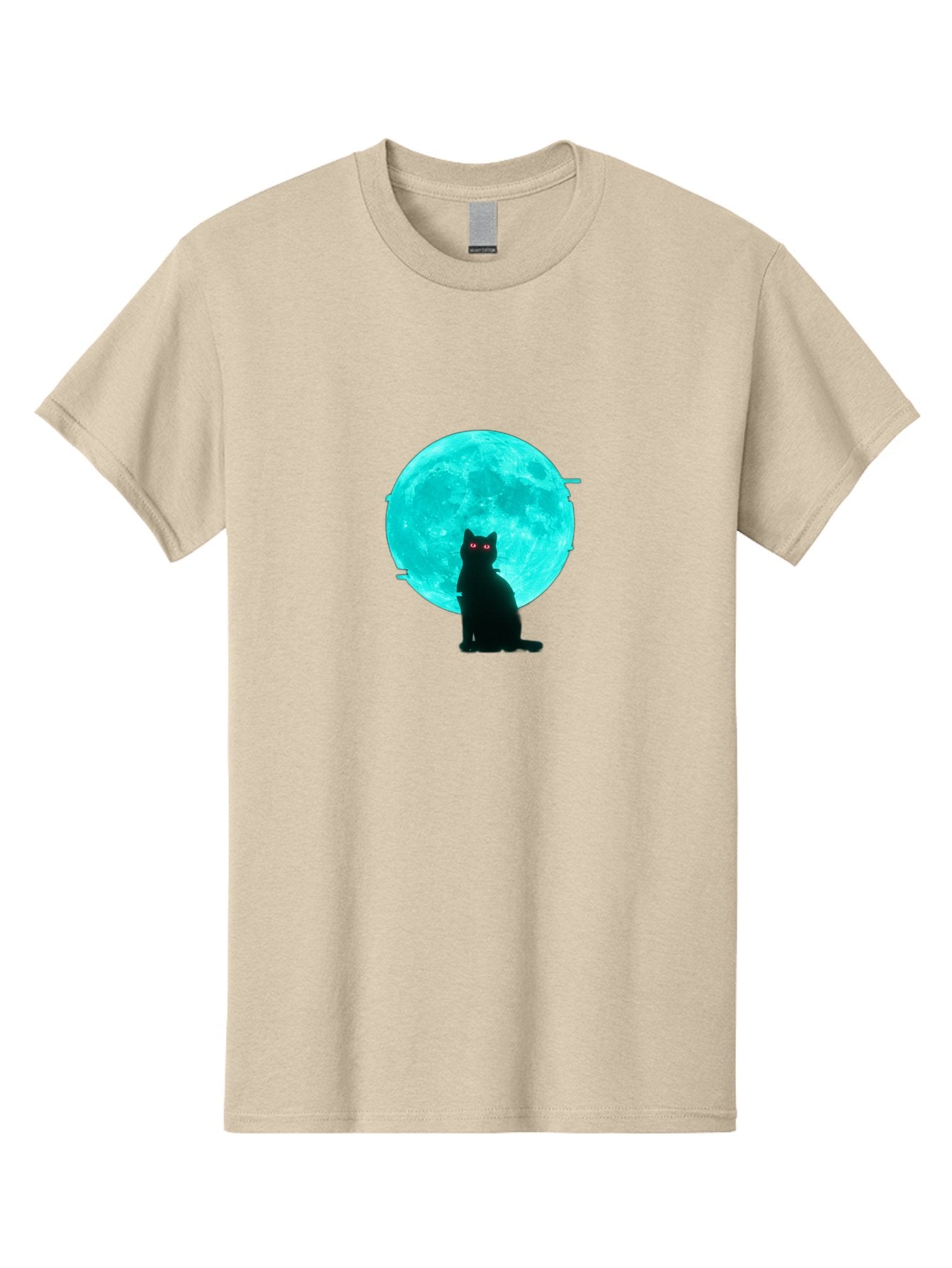 Cat-And-Moon-3 Men'S Graphic Tee, 100% Cotton, Comfortable Casual Summer Wear, Machine Washable, Vintage Camera, Old Camera, Antique Camera, Black Camera, Classic Photography, Photography Equipment, Nostalgic Device, Film Camera, Camera Art Bai625 5