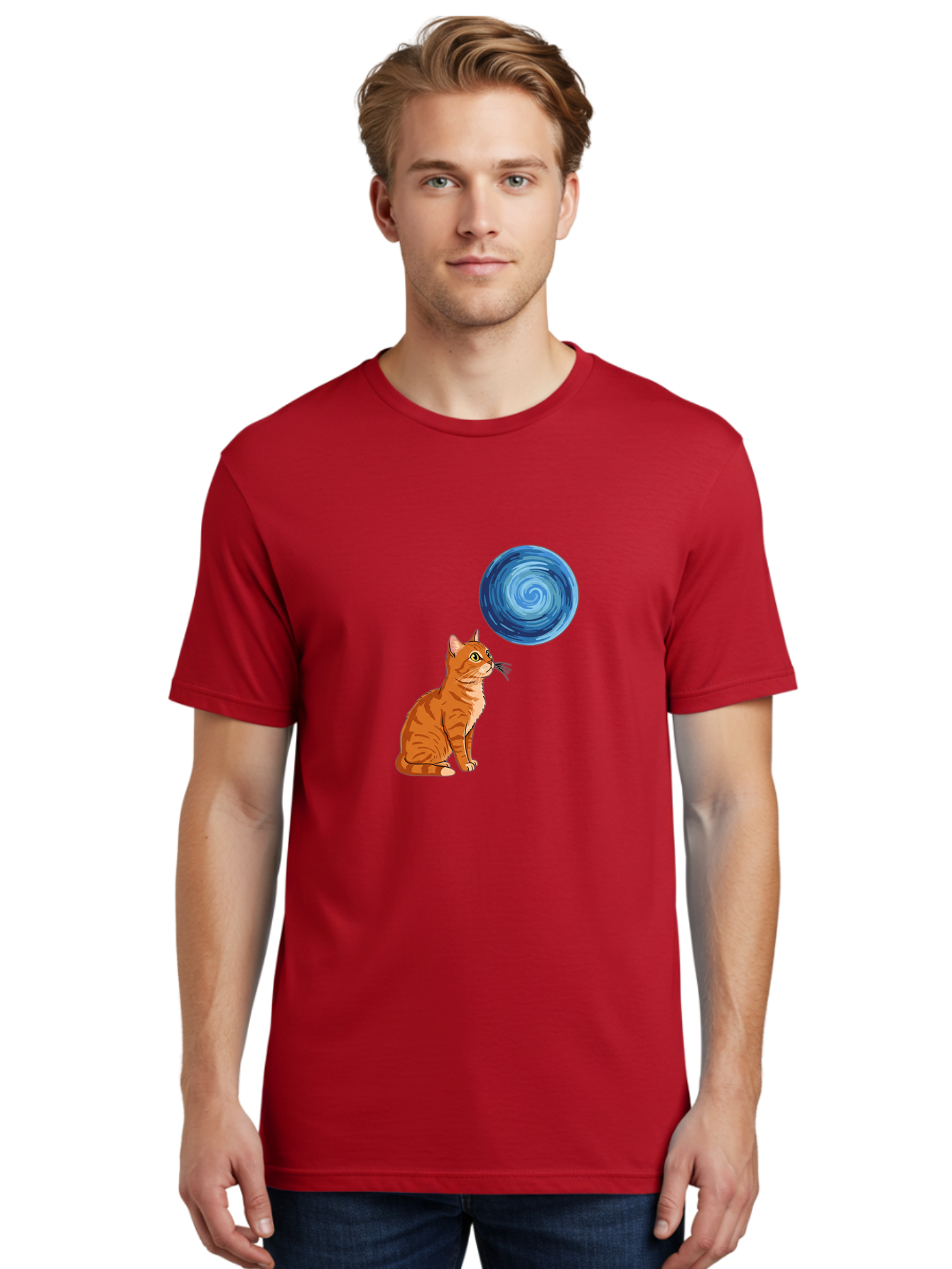Cat-And-Swirl Men'S Graphic Tee, 100% Cotton, Comfortable Casual Summer Wear, Machine Washable, Vintage Camera, Old Camera, Antique Camera, Black Camera, Classic Photography, Photography Equipment, Nostalgic Device, Film Camera, Camera Art Bai627 19