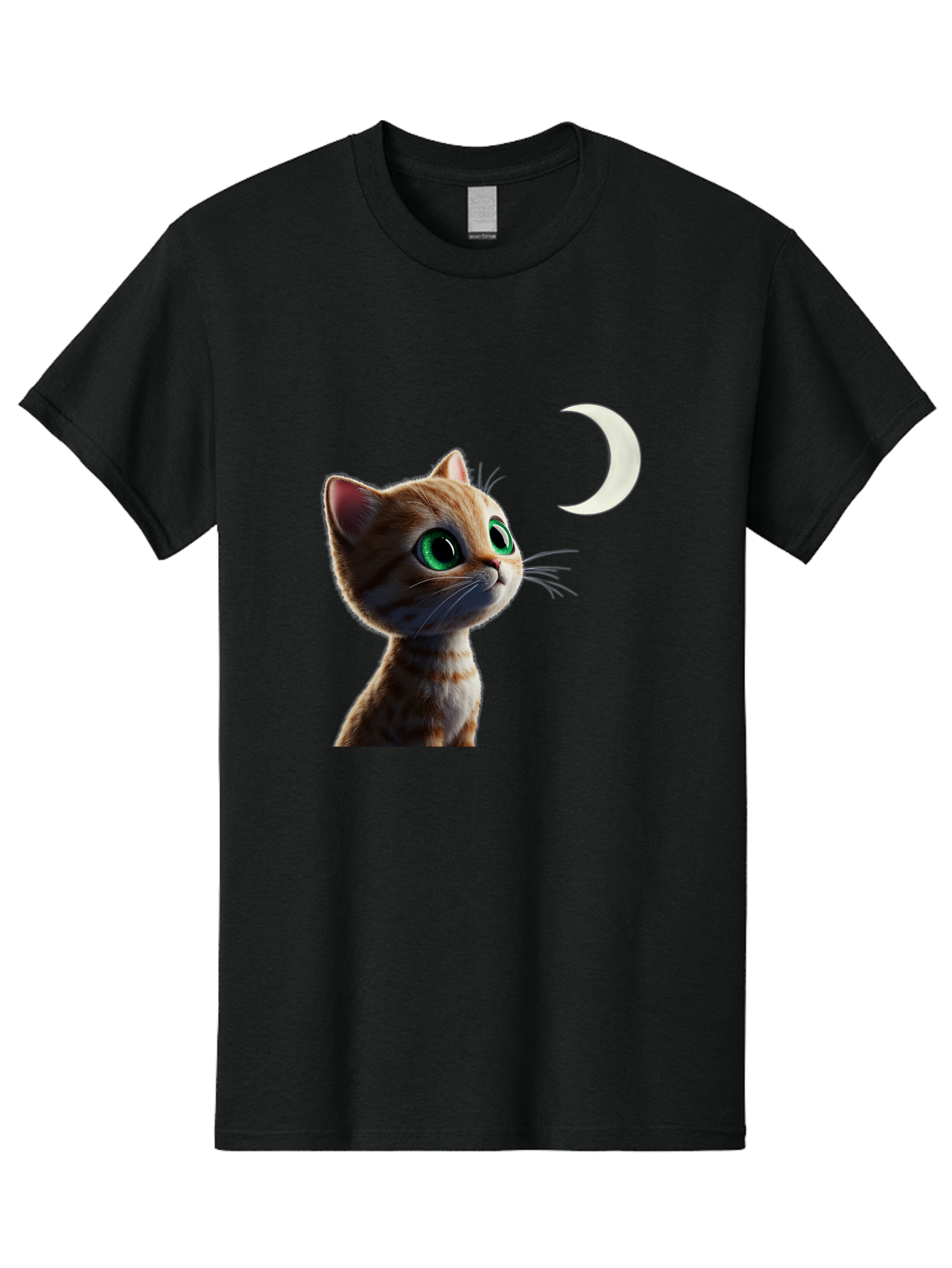 Cat-Gazing-At-Crescent-Moon Men'S Graphic Tee, 100% Cotton, Comfortable Casual Summer Wear, Machine Washable, Vintage Camera, Old Camera, Antique Camera, Black Camera, Classic Photography, Photography Equipment, Nostalgic Device, Film Camera, Bai628 8