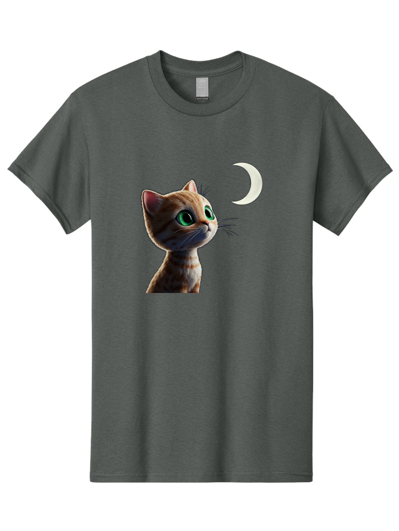 Cat-Gazing-At-Crescent-Moon Men'S Graphic Tee, 100% Cotton, Comfortable Casual Summer Wear, Machine Washable, Vintage Camera, Old Camera, Antique Camera, Black Camera, Classic Photography, Photography Equipment, Nostalgic Device, Film Camera, Bai628