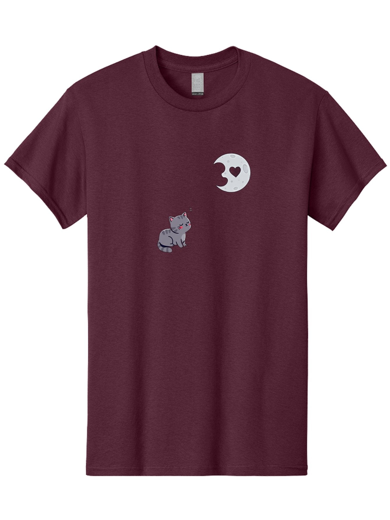 Cat-Gazing-At-Heart-Moon Men'S Graphic Tee, 100% Cotton, Comfortable Casual Summer Wear, Machine Washable, Vintage Camera, Old Camera, Antique Camera, Black Camera, Classic Photography, Photography Equipment, Nostalgic Device, Film Camera, Bai629 9