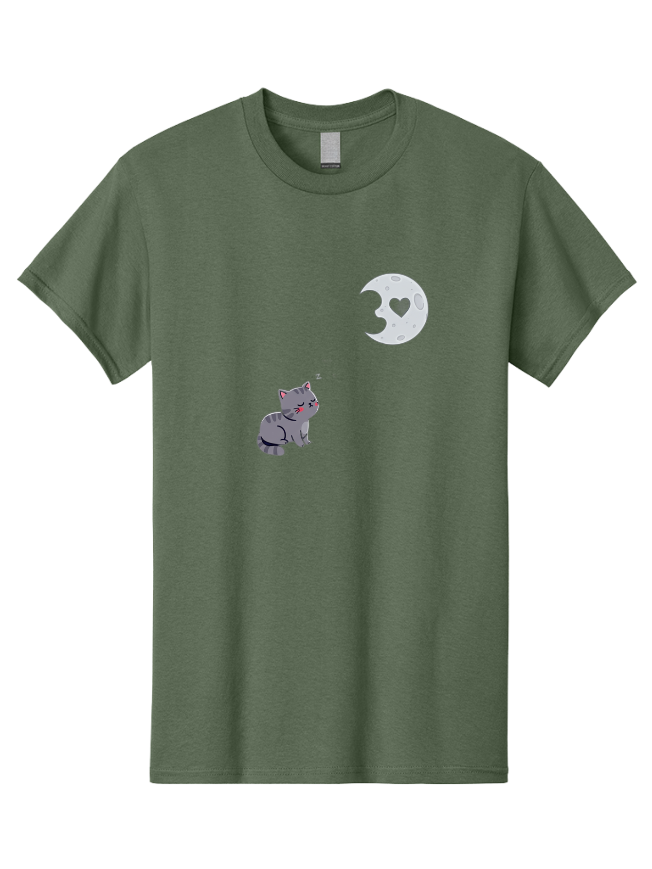 Cat-Gazing-At-Heart-Moon Men'S Graphic Tee, 100% Cotton, Comfortable Casual Summer Wear, Machine Washable, Vintage Camera, Old Camera, Antique Camera, Black Camera, Classic Photography, Photography Equipment, Nostalgic Device, Film Camera, Bai629 13