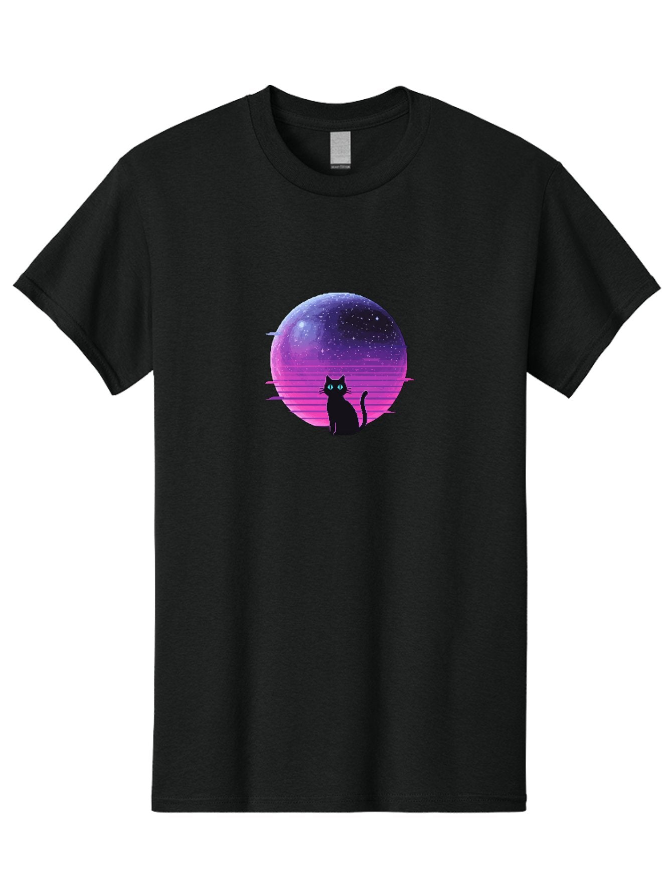 Cat-In-Retro-Sunset Men'S Graphic Tee, 100% Cotton, Comfortable Casual Summer Wear, Machine Washable, Vintage Camera, Old Camera, Antique Camera, Black Camera, Classic Photography, Photography Equipment, Nostalgic Device, Film Camera, Bai631 9