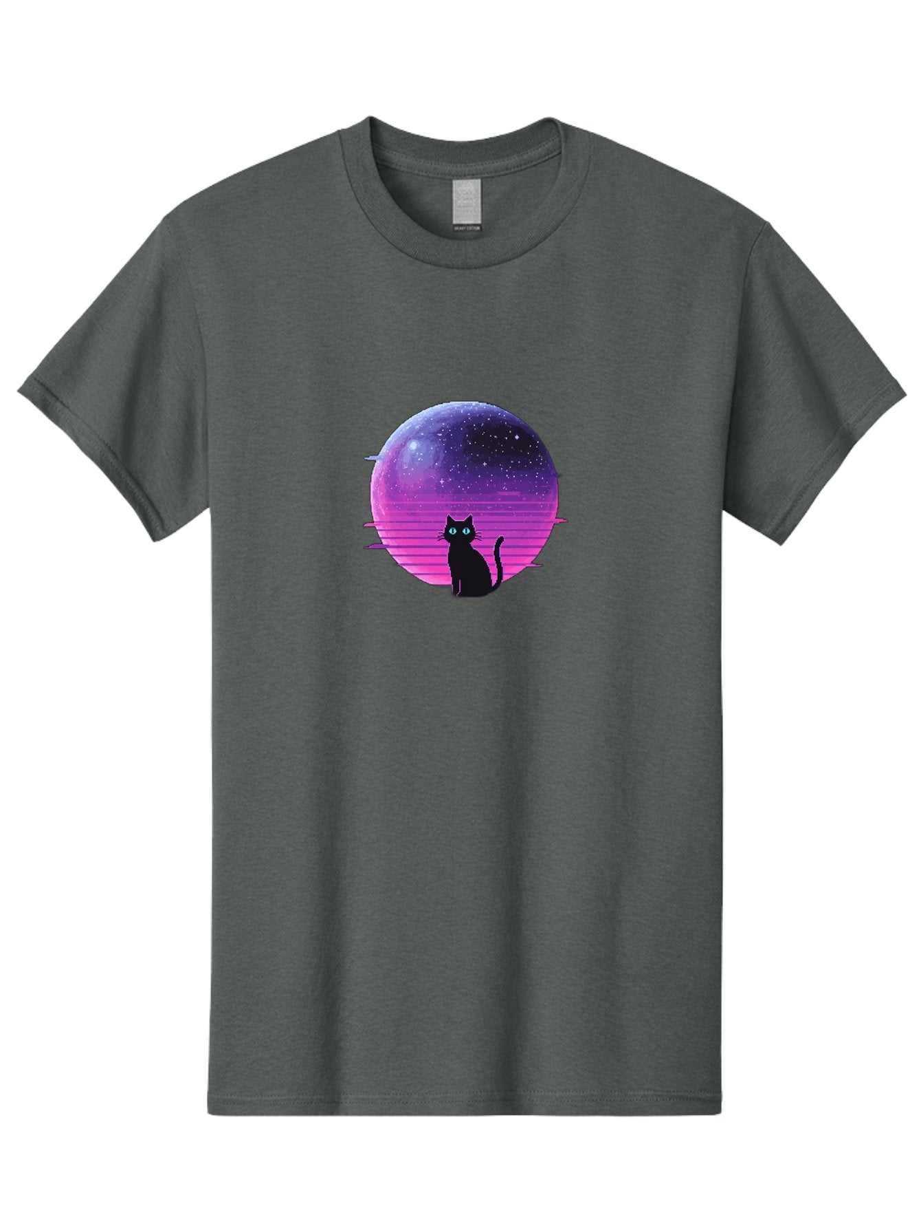Cat-In-Retro-Sunset Men'S Graphic Tee, 100% Cotton, Comfortable Casual Summer Wear, Machine Washable, Vintage Camera, Old Camera, Antique Camera, Black Camera, Classic Photography, Photography Equipment, Nostalgic Device, Film Camera, Bai631 13