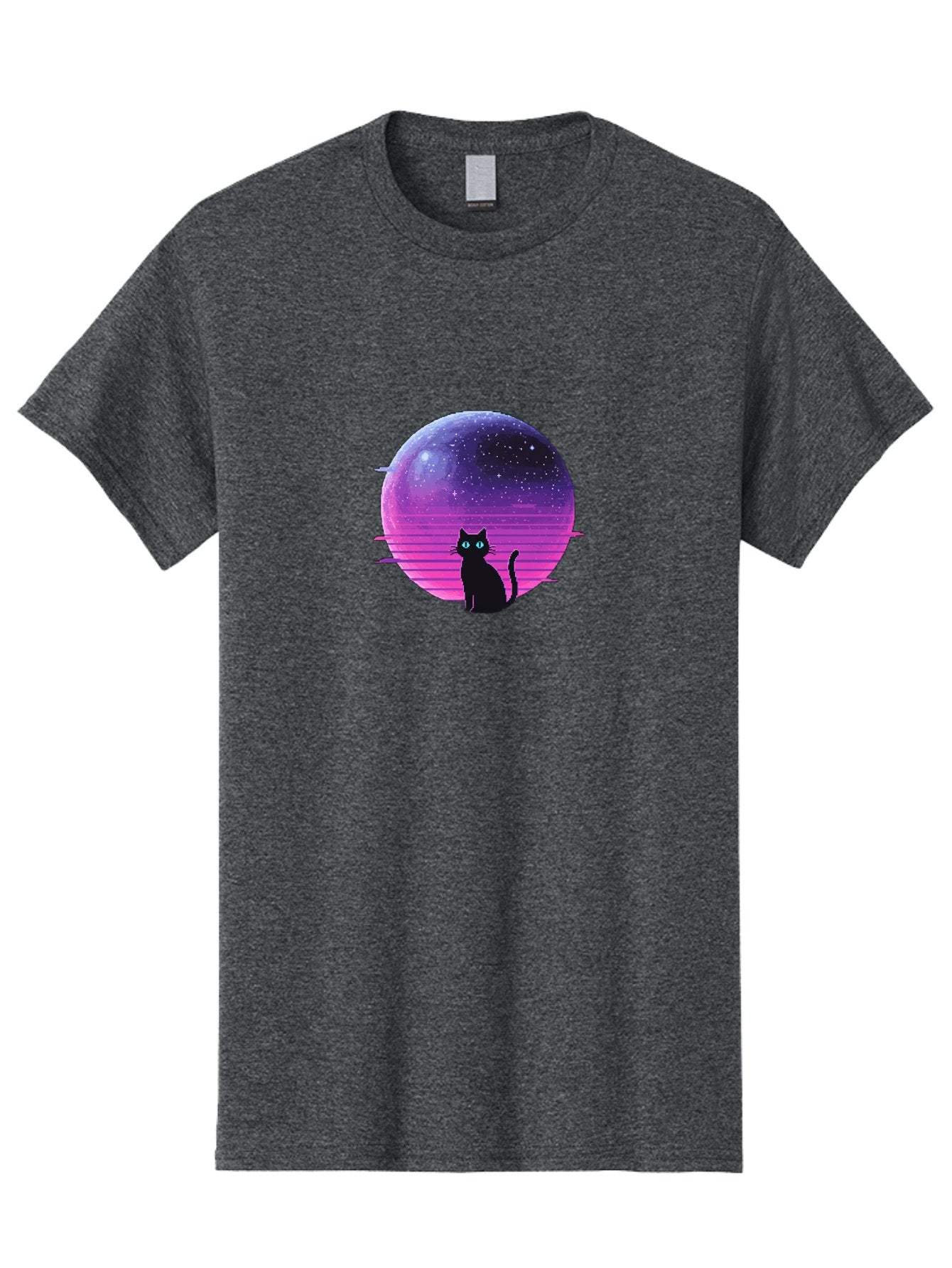 Cat-In-Retro-Sunset Men'S Graphic Tee, 100% Cotton, Comfortable Casual Summer Wear, Machine Washable, Vintage Camera, Old Camera, Antique Camera, Black Camera, Classic Photography, Photography Equipment, Nostalgic Device, Film Camera, Bai631