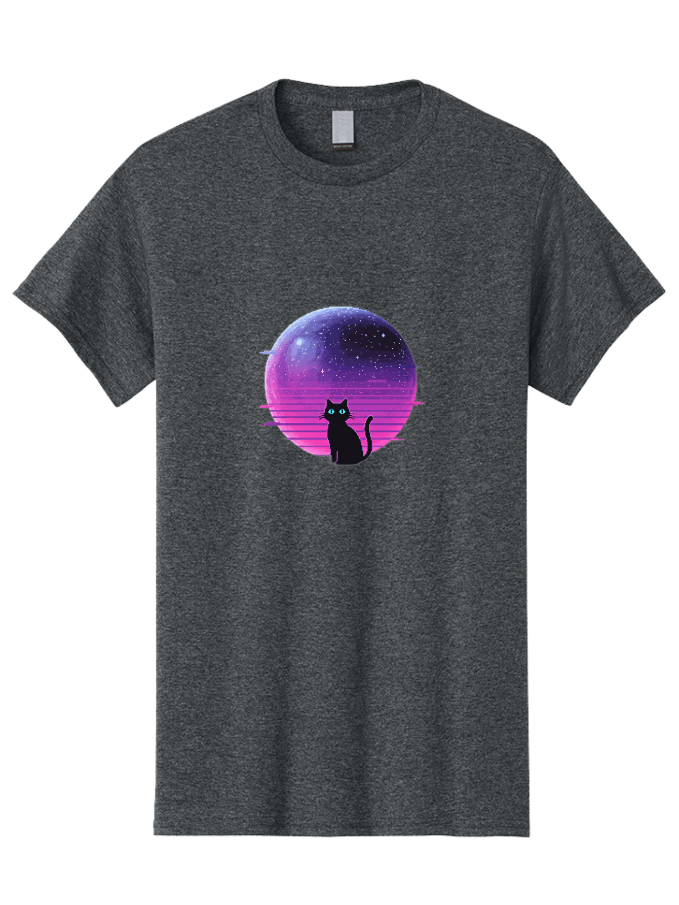 Cat-In-Retro-Sunset Men'S Graphic Tee, 100% Cotton, Comfortable Casual Summer Wear, Machine Washable, Vintage Camera, Old Camera, Antique Camera, Black Camera, Classic Photography, Photography Equipment, Nostalgic Device, Film Camera, Bai631 10