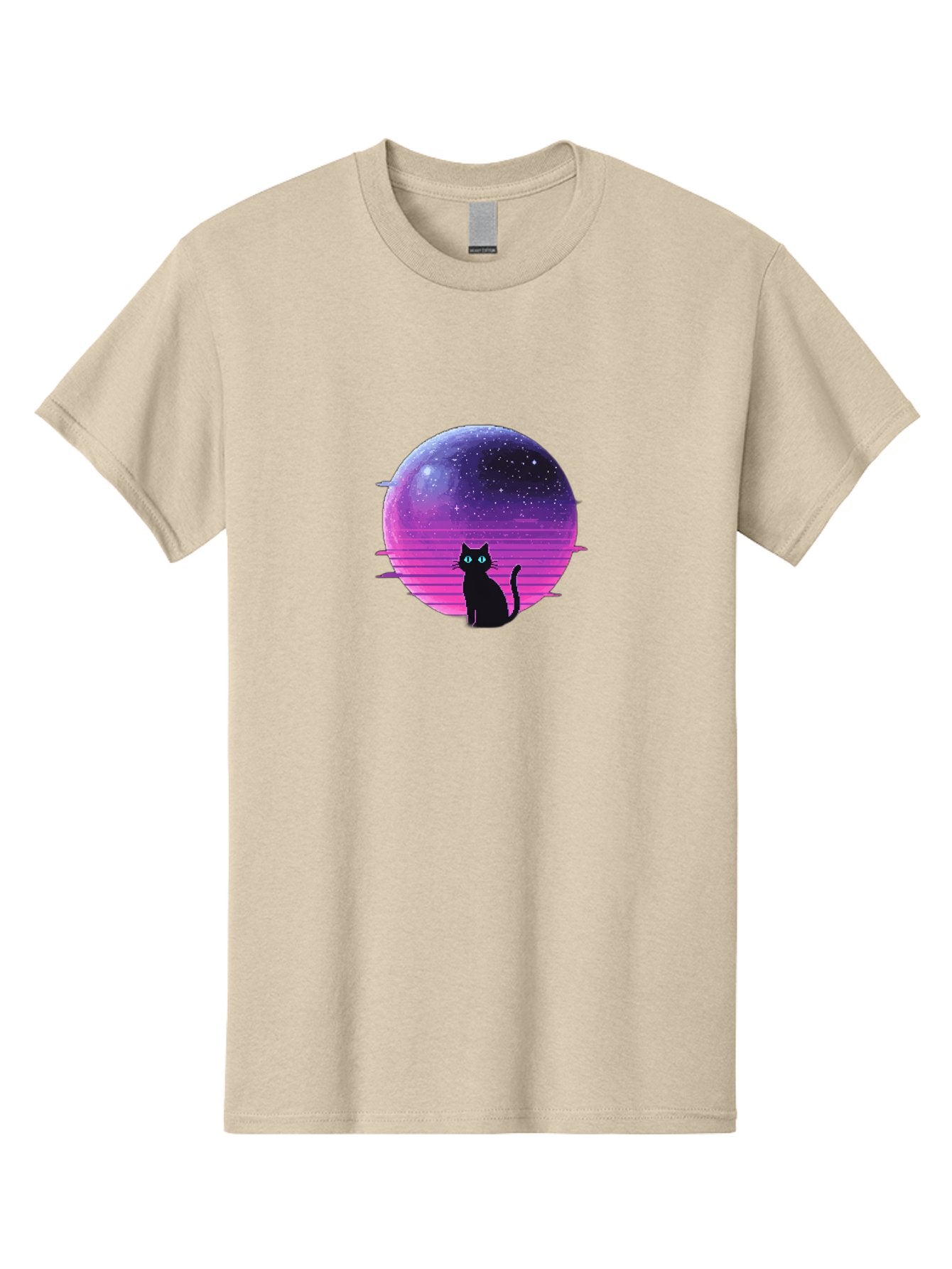 Cat-In-Retro-Sunset Men'S Graphic Tee, 100% Cotton, Comfortable Casual Summer Wear, Machine Washable, Vintage Camera, Old Camera, Antique Camera, Black Camera, Classic Photography, Photography Equipment, Nostalgic Device, Film Camera, Bai631