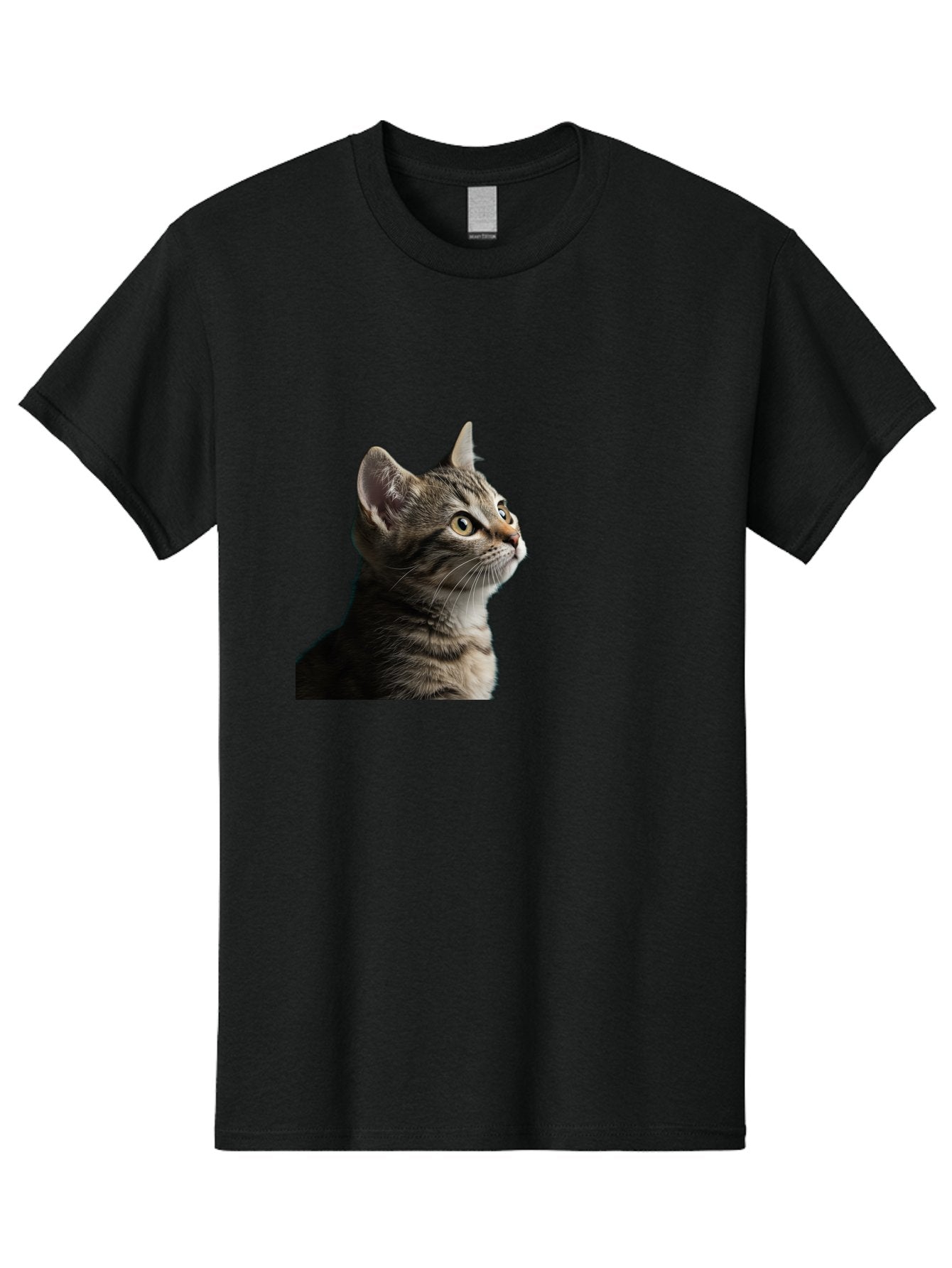 Cat-Looking-Up Men'S Graphic Tee, 100% Cotton, Comfortable Casual Summer Wear, Machine Washable, Vintage Camera, Old Camera, Antique Camera, Black Camera, Classic Photography, Photography Equipment, Nostalgic Device, Film Camera, Camera Art Bai633 15