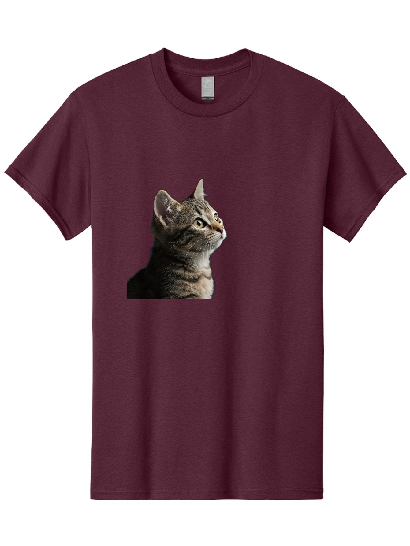 Cat-Looking-Up Men'S Graphic Tee, 100% Cotton, Comfortable Casual Summer Wear, Machine Washable, Vintage Camera, Old Camera, Antique Camera, Black Camera, Classic Photography, Photography Equipment, Nostalgic Device, Film Camera, Camera Art Bai633 8