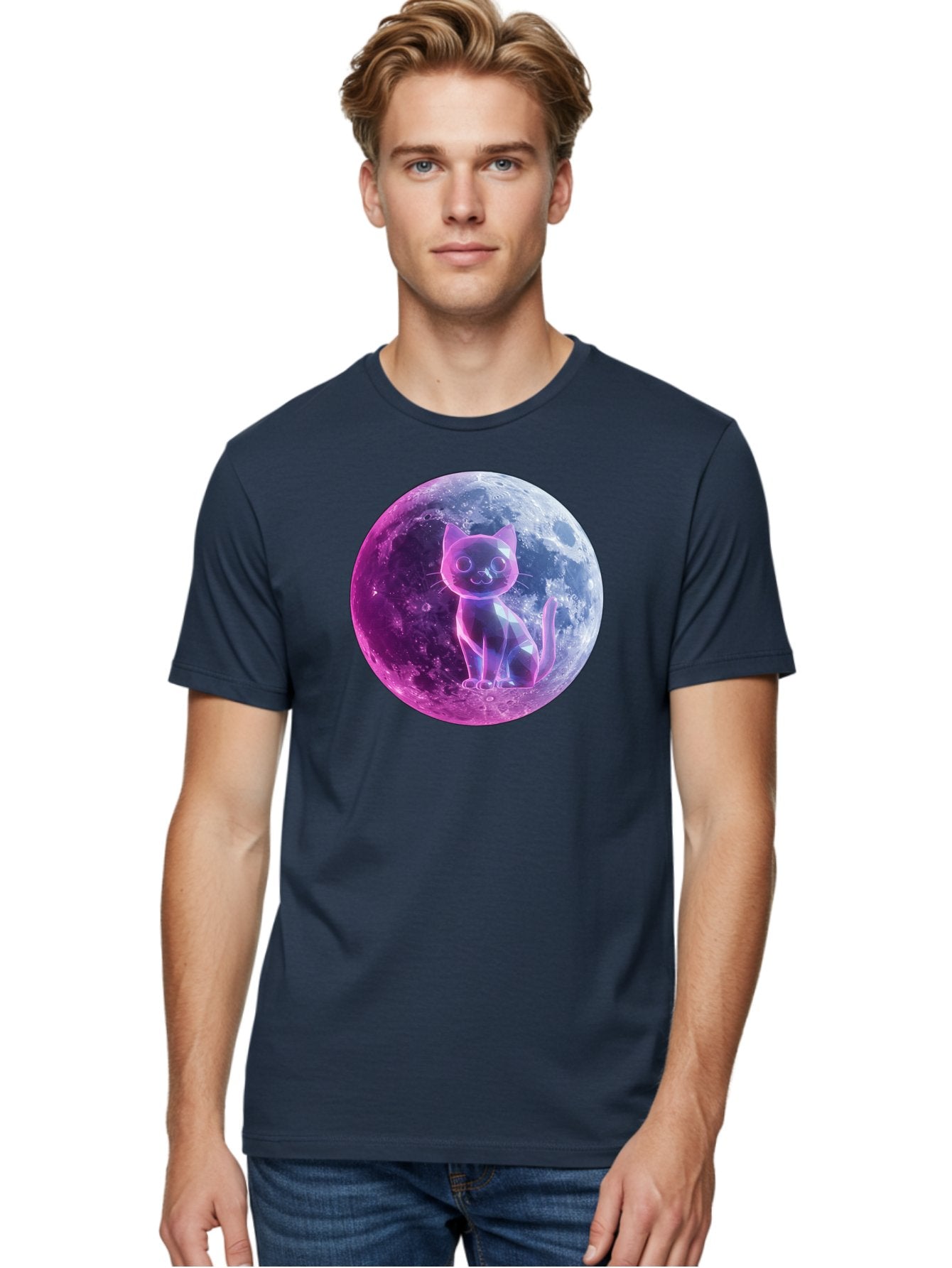 Cat-On-The-Moon-1 Men'S Graphic Tee, 100% Cotton, Comfortable Casual Summer Wear, Machine Washable, Vintage Camera, Old Camera, Antique Camera, Black Camera, Classic Photography, Photography Equipment, Nostalgic Device, Film Camera, Camera Art Bai638 23