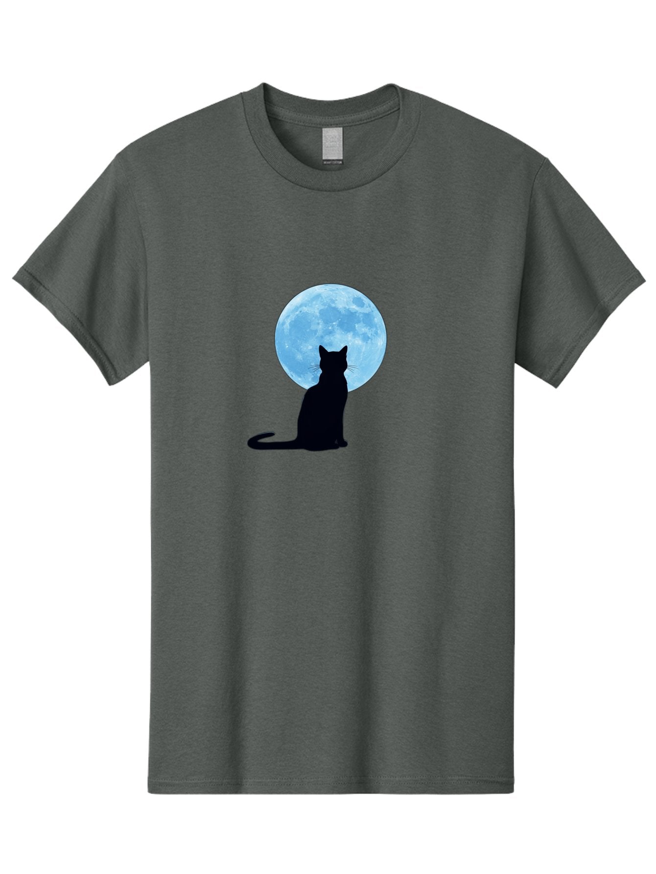 Cat-Silhouette-Full-Moon Men'S Graphic Tee, 100% Cotton, Comfortable Casual Summer Wear, Machine Washable, Vintage Camera, Old Camera, Antique Camera, Black Camera, Classic Photography, Photography Equipment, Nostalgic Device, Film Camera, Bai640 11