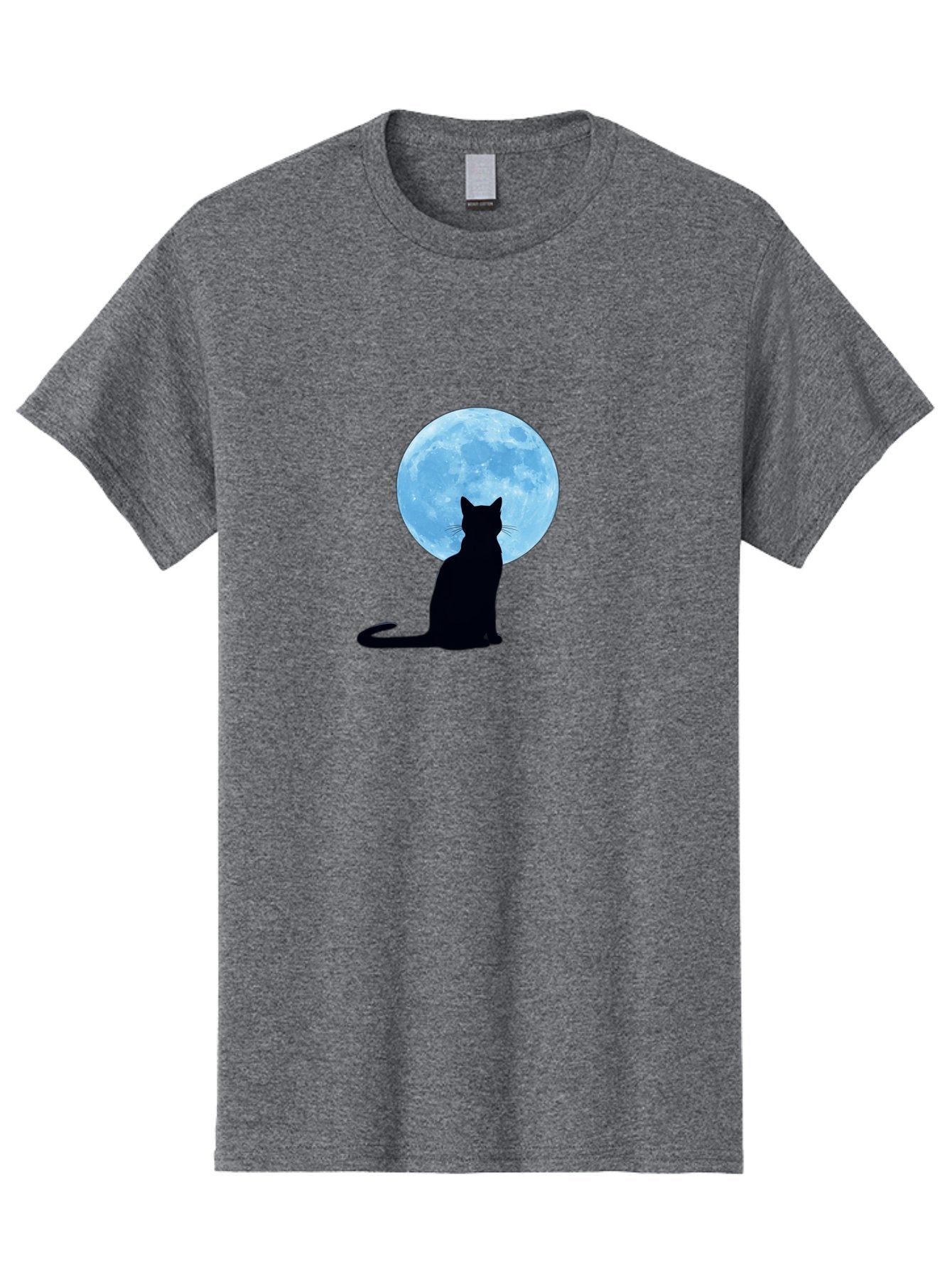 Cat-Silhouette-Full-Moon Men'S Graphic Tee, 100% Cotton, Comfortable Casual Summer Wear, Machine Washable, Vintage Camera, Old Camera, Antique Camera, Black Camera, Classic Photography, Photography Equipment, Nostalgic Device, Film Camera, Bai640 15