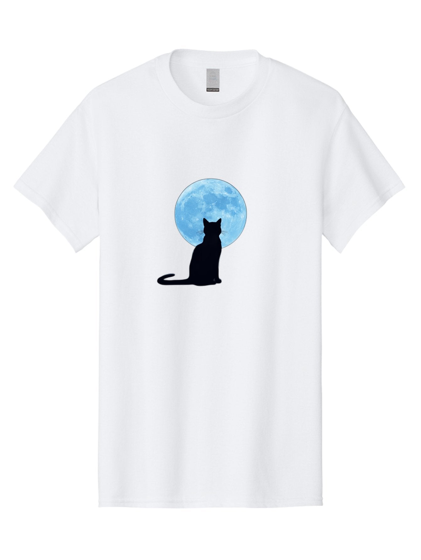 Cat-Silhouette-Full-Moon Men'S Graphic Tee, 100% Cotton, Comfortable Casual Summer Wear, Machine Washable, Vintage Camera, Old Camera, Antique Camera, Black Camera, Classic Photography, Photography Equipment, Nostalgic Device, Film Camera, Bai640 14