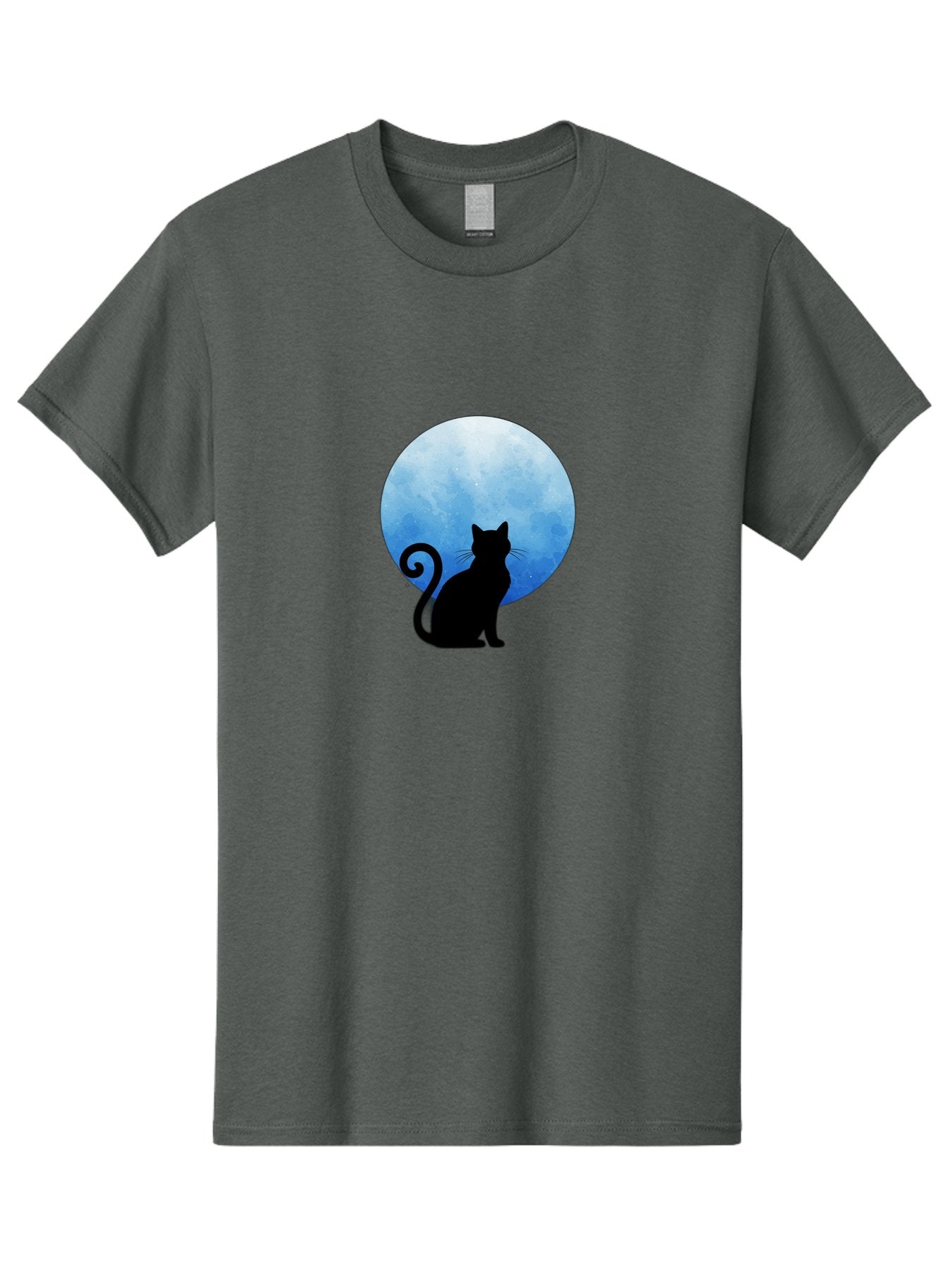Cat-Silhouette-Moon-1 Men'S Graphic Tee, 100% Cotton, Comfortable Casual Summer Wear, Machine Washable, Vintage Camera, Old Camera, Antique Camera, Black Camera, Classic Photography, Photography Equipment, Nostalgic Device, Film Camera, Bai641 12