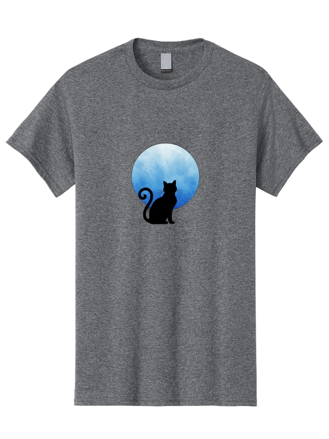 Cat-Silhouette-Moon-1 Men'S Graphic Tee, 100% Cotton, Comfortable Casual Summer Wear, Machine Washable, Vintage Camera, Old Camera, Antique Camera, Black Camera, Classic Photography, Photography Equipment, Nostalgic Device, Film Camera, Bai641 11