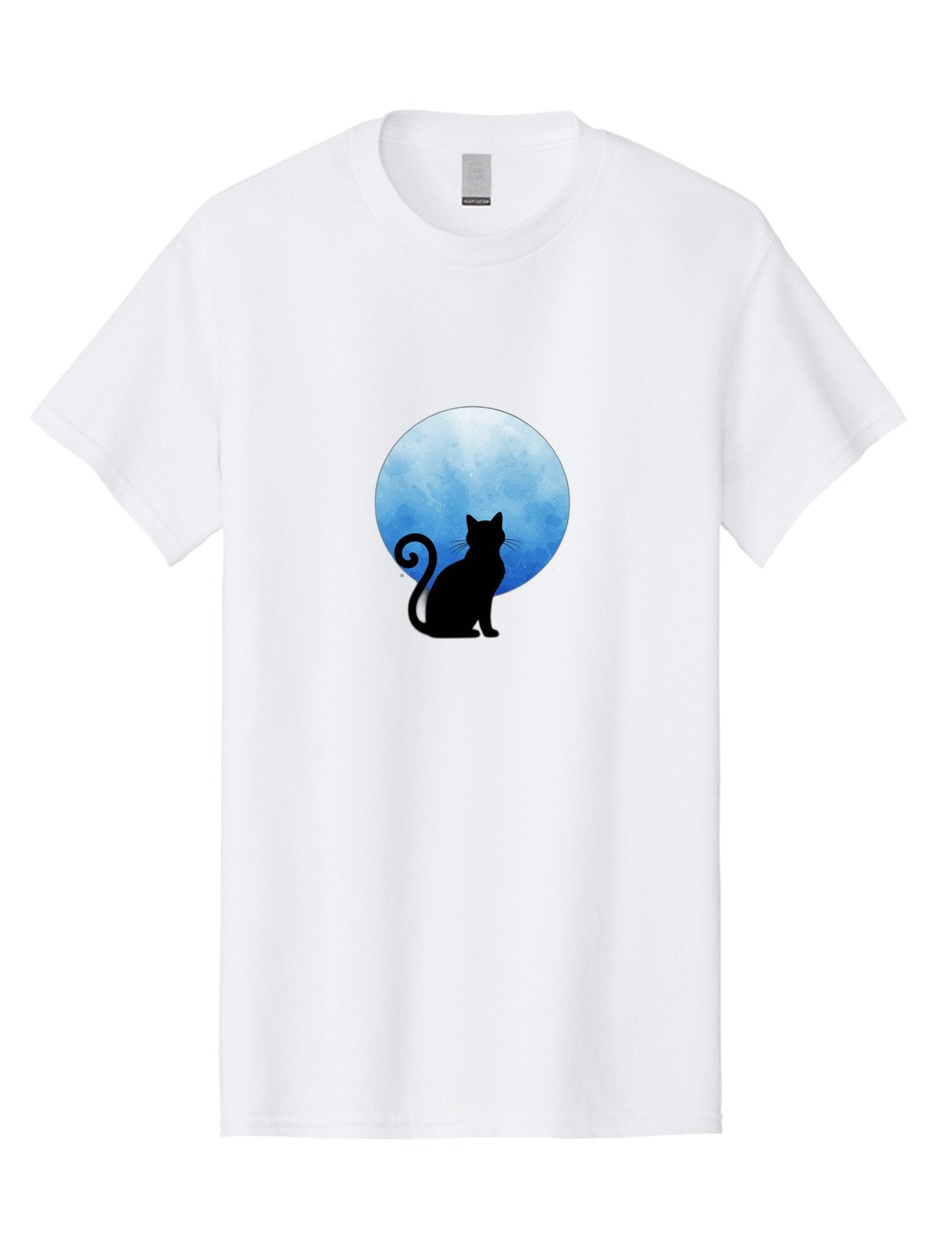 Cat-Silhouette-Moon-1 Men'S Graphic Tee, 100% Cotton, Comfortable Casual Summer Wear, Machine Washable, Vintage Camera, Old Camera, Antique Camera, Black Camera, Classic Photography, Photography Equipment, Nostalgic Device, Film Camera, Bai641 7