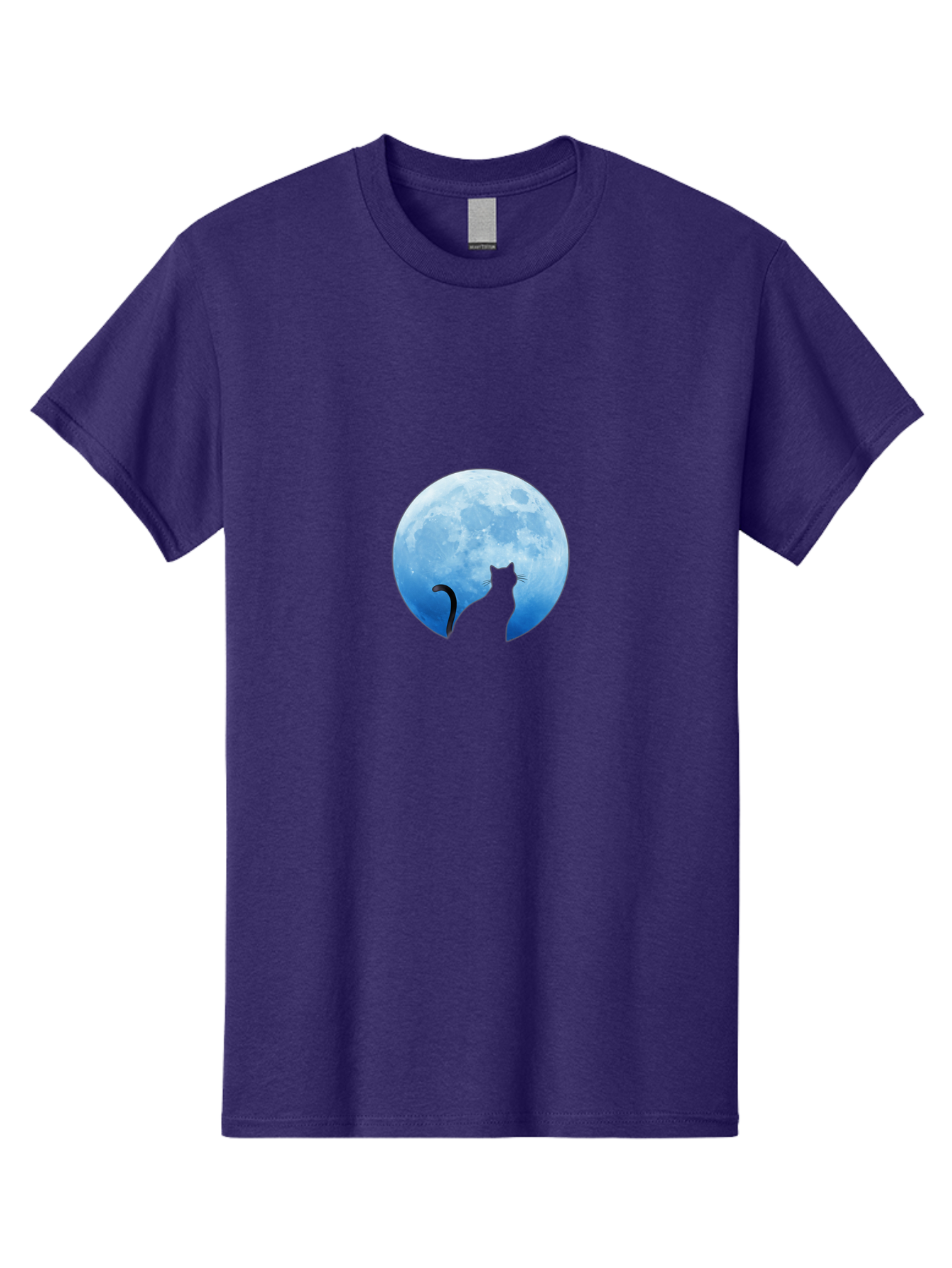 Cat-Silhouette-Moon Men'S Graphic Tee, 100% Cotton, Comfortable Casual Summer Wear, Machine Washable, Vintage Camera, Old Camera, Antique Camera, Black Camera, Classic Photography, Photography Equipment, Nostalgic Device, Film Camera, Bai643 15