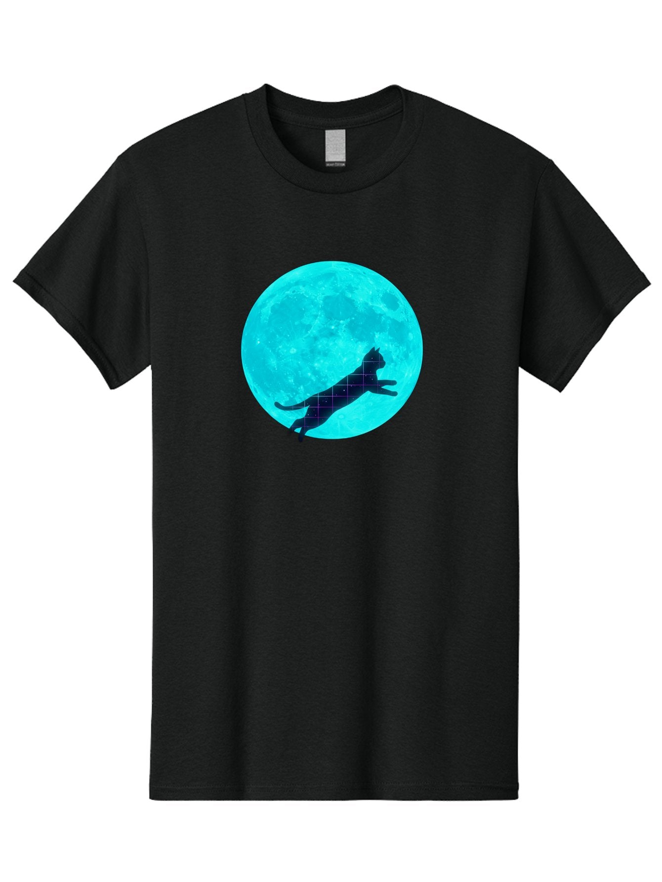 Cat-Silhouette-On-Moon Men'S Graphic Tee, 100% Cotton, Comfortable Casual Summer Wear, Machine Washable, Vintage Camera, Old Camera, Antique Camera, Black Camera, Classic Photography, Photography Equipment, Nostalgic Device, Film Camera, Bai644 13