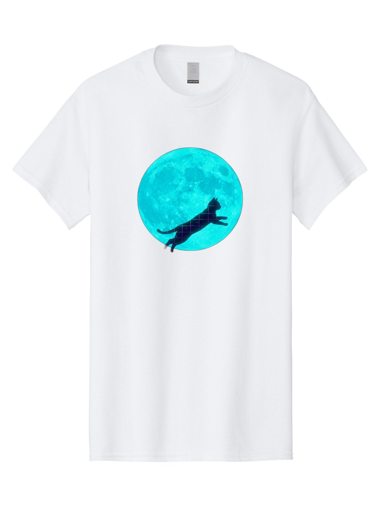 Cat-Silhouette-On-Moon Men'S Graphic Tee, 100% Cotton, Comfortable Casual Summer Wear, Machine Washable, Vintage Camera, Old Camera, Antique Camera, Black Camera, Classic Photography, Photography Equipment, Nostalgic Device, Film Camera, Bai644 5