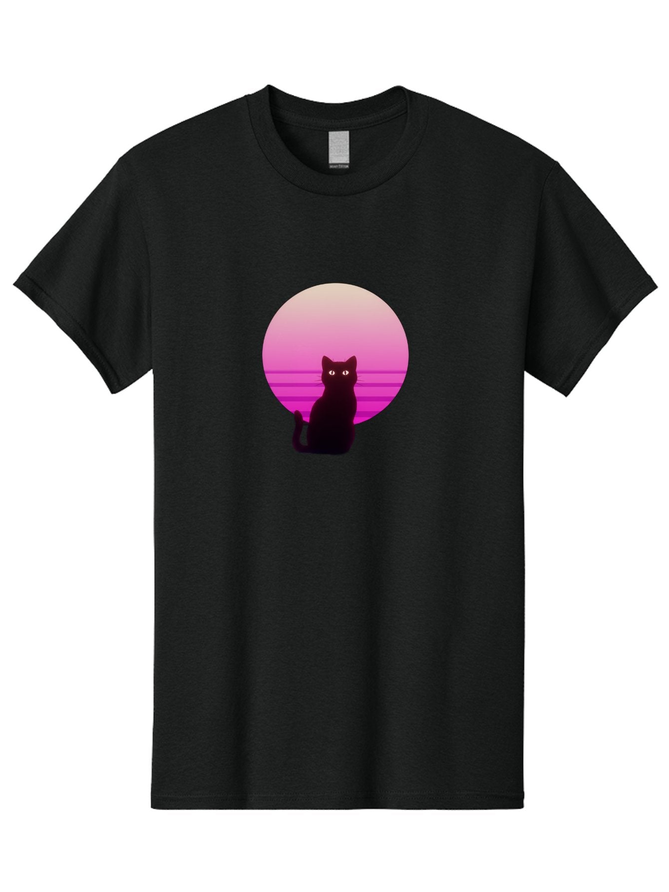 Cat-Silhouette Men'S Graphic Tee, 100% Cotton, Comfortable Casual Summer Wear, Machine Washable, Vintage Camera, Old Camera, Antique Camera, Black Camera, Classic Photography, Photography Equipment, Nostalgic Device, Film Camera, Camera Art Bai645 6