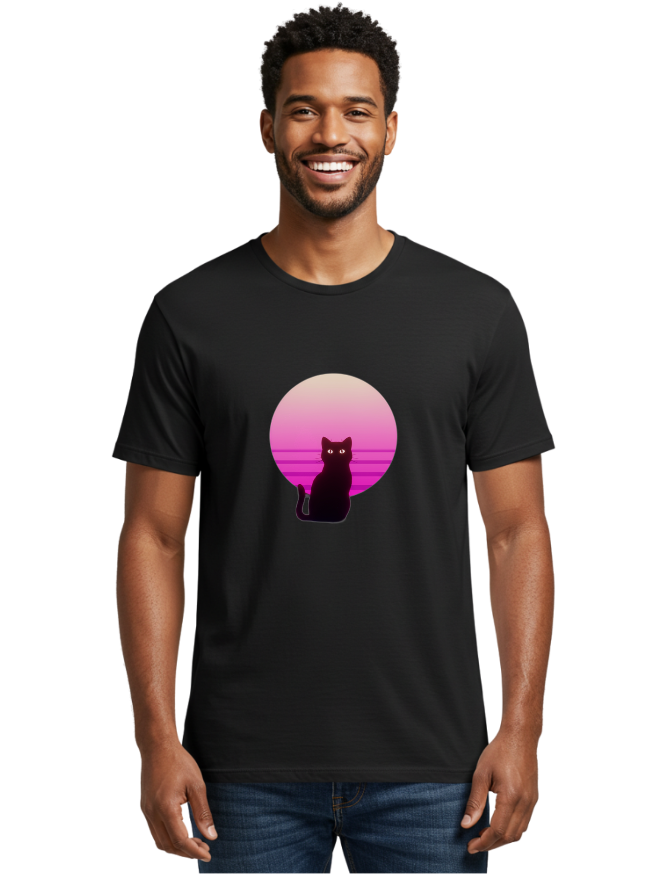 Cat-Silhouette Men'S Graphic Tee, 100% Cotton, Comfortable Casual Summer Wear, Machine Washable, Vintage Camera, Old Camera, Antique Camera, Black Camera, Classic Photography, Photography Equipment, Nostalgic Device, Film Camera, Camera Art Bai645 22