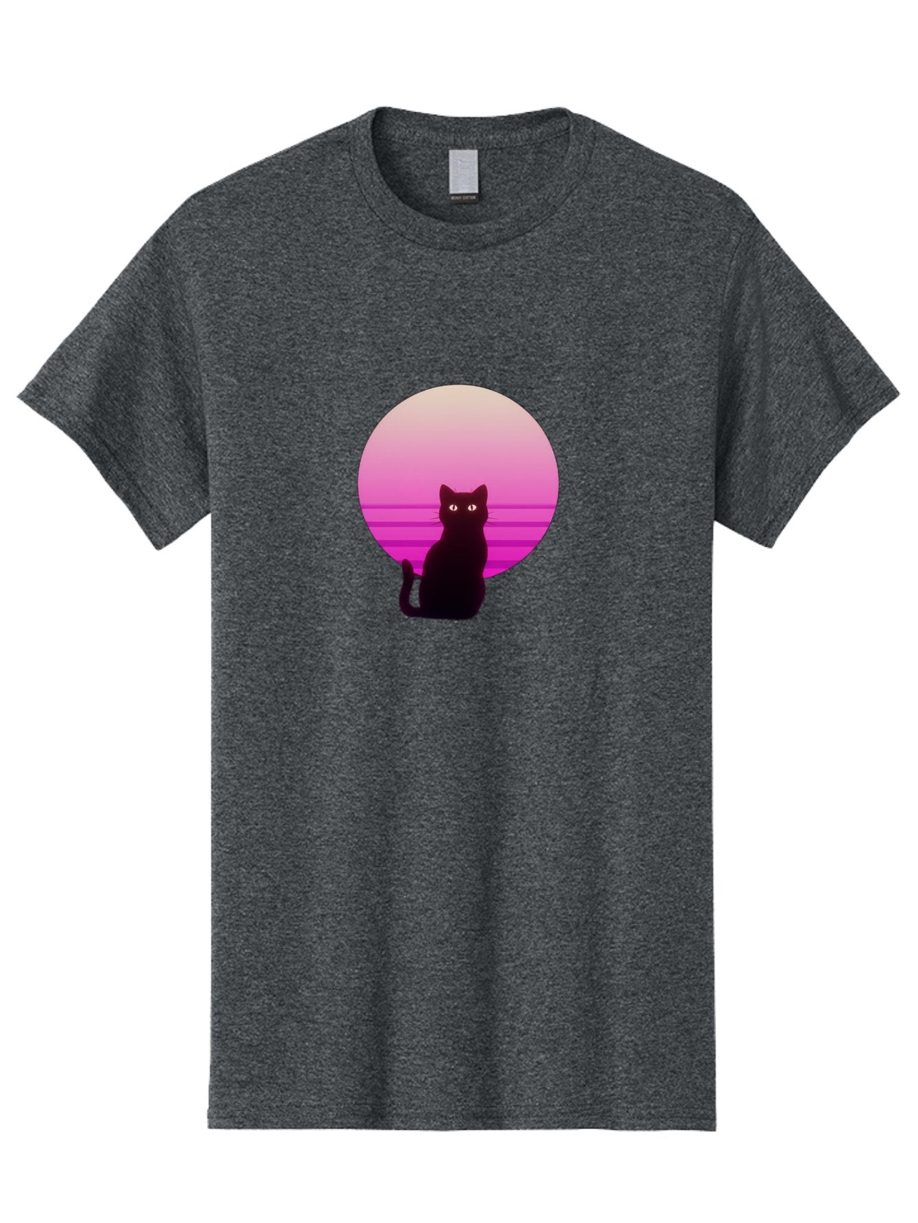 Cat-Silhouette Men'S Graphic Tee, 100% Cotton, Comfortable Casual Summer Wear, Machine Washable, Vintage Camera, Old Camera, Antique Camera, Black Camera, Classic Photography, Photography Equipment, Nostalgic Device, Film Camera, Camera Art Bai645 5
