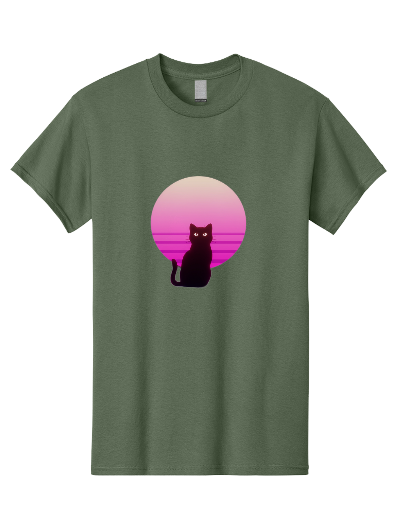 Cat-Silhouette Men'S Graphic Tee, 100% Cotton, Comfortable Casual Summer Wear, Machine Washable, Vintage Camera, Old Camera, Antique Camera, Black Camera, Classic Photography, Photography Equipment, Nostalgic Device, Film Camera, Camera Art Bai645