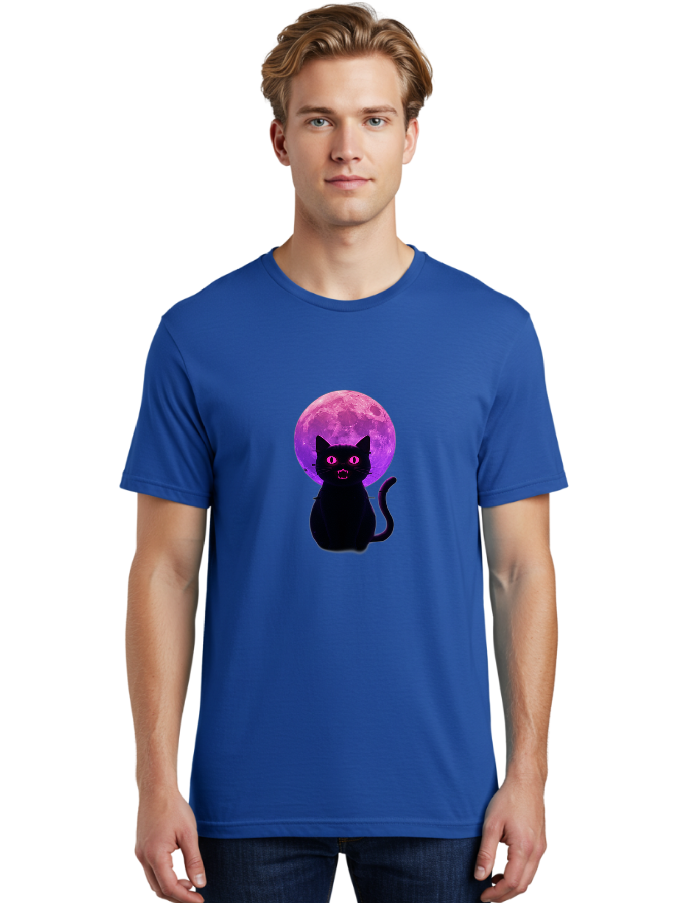 Cat-Under-Purple-Moon Men'S Graphic Tee, 100% Cotton, Comfortable Casual Summer Wear, Machine Washable, Vintage Camera, Old Camera, Antique Camera, Black Camera, Classic Photography, Photography Equipment, Nostalgic Device, Film Camera, Bai647 21