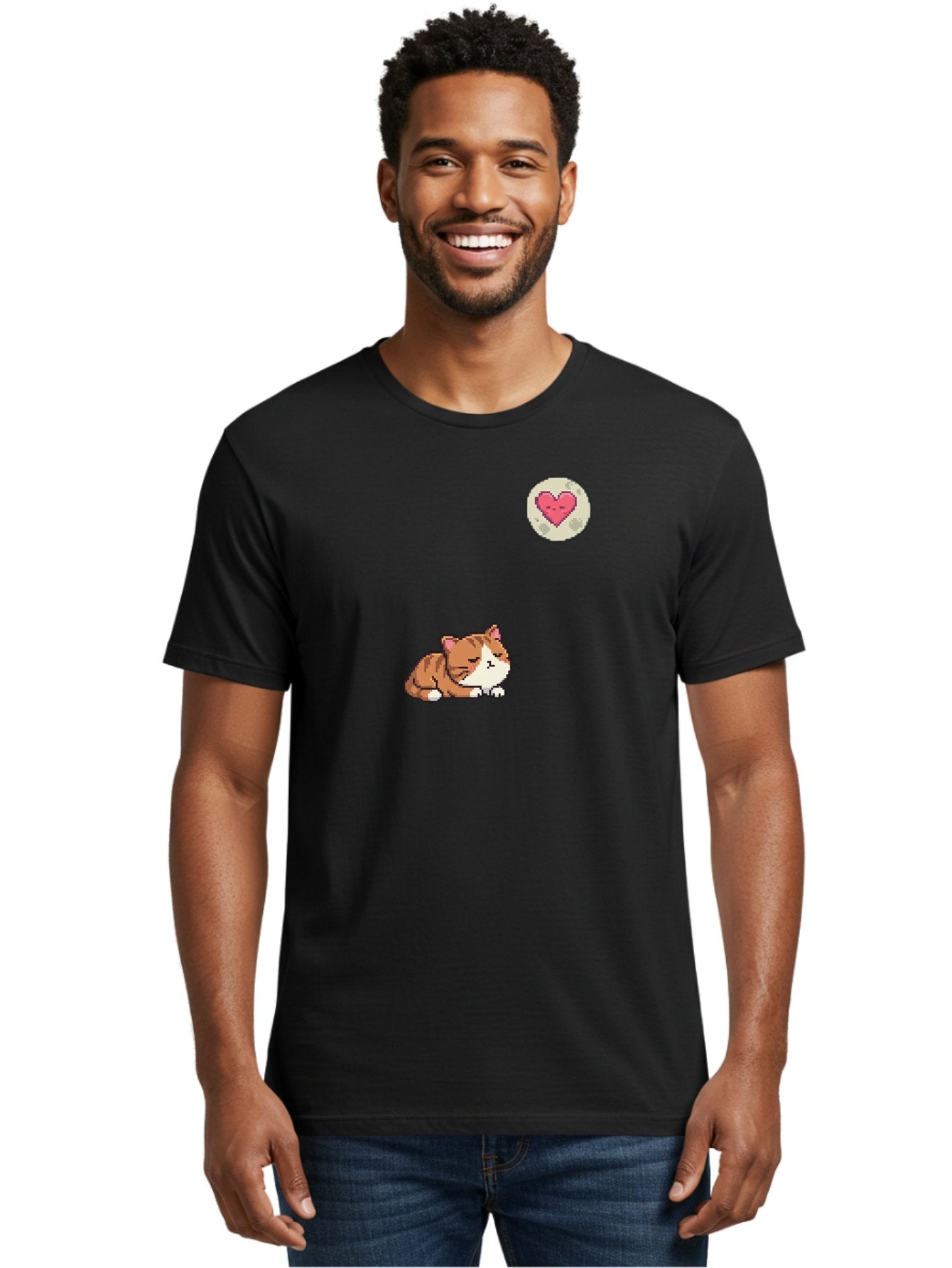 Cat-With-Heart Men'S Graphic Tee, 100% Cotton, Comfortable Casual Summer Wear, Machine Washable, Vintage Camera, Old Camera, Antique Camera, Black Camera, Classic Photography, Photography Equipment, Nostalgic Device, Film Camera, Camera Art Bai648 16