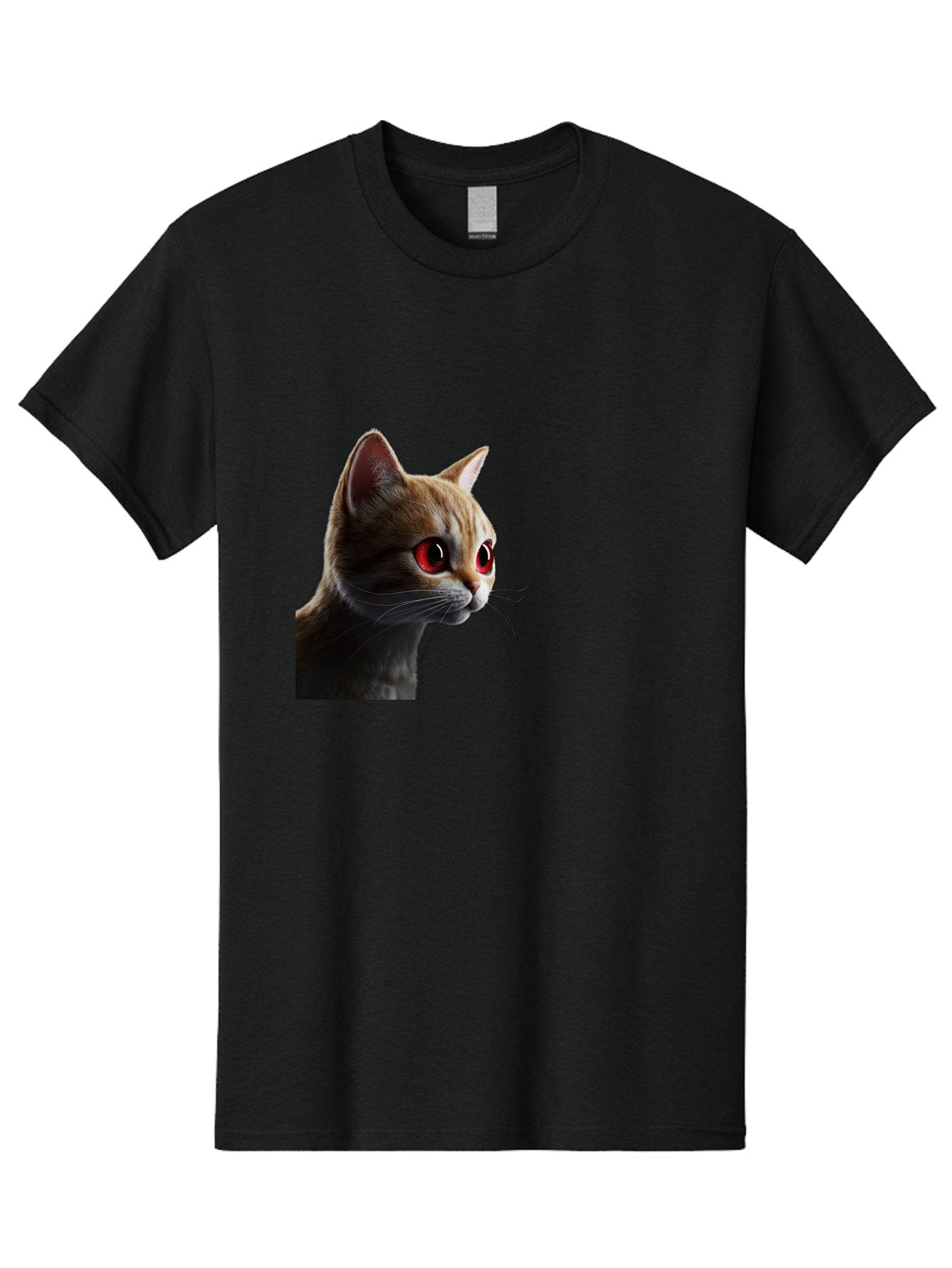 Cat-With-Red-Eyes Men'S Graphic Tee, 100% Cotton, Comfortable Casual Summer Wear, Machine Washable, Vintage Camera, Old Camera, Antique Camera, Black Camera, Classic Photography, Photography Equipment, Nostalgic Device, Film Camera, Camera Art Bai649 15