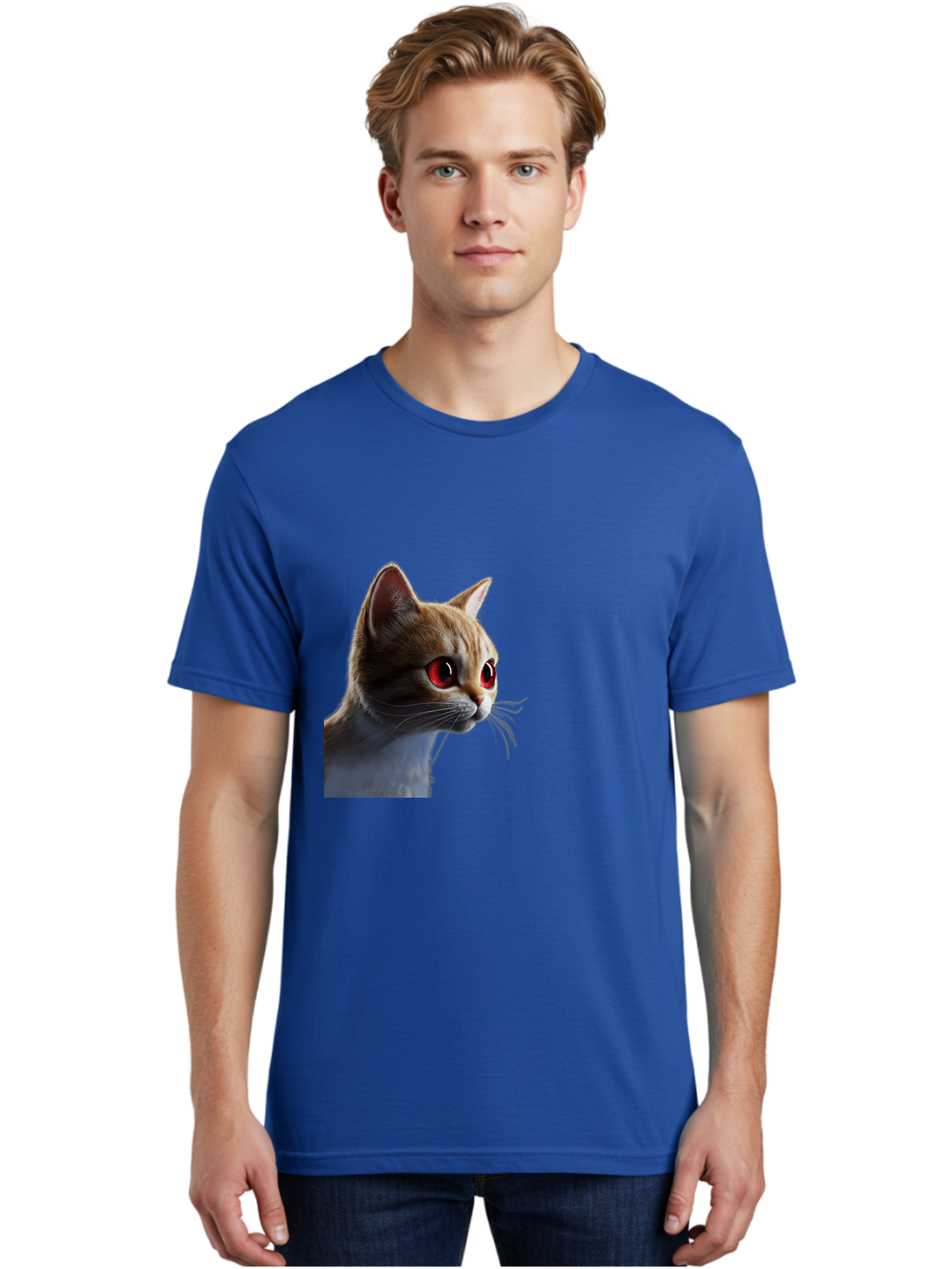 Cat-With-Red-Eyes Men'S Graphic Tee, 100% Cotton, Comfortable Casual Summer Wear, Machine Washable, Vintage Camera, Old Camera, Antique Camera, Black Camera, Classic Photography, Photography Equipment, Nostalgic Device, Film Camera, Camera Art Bai649 17