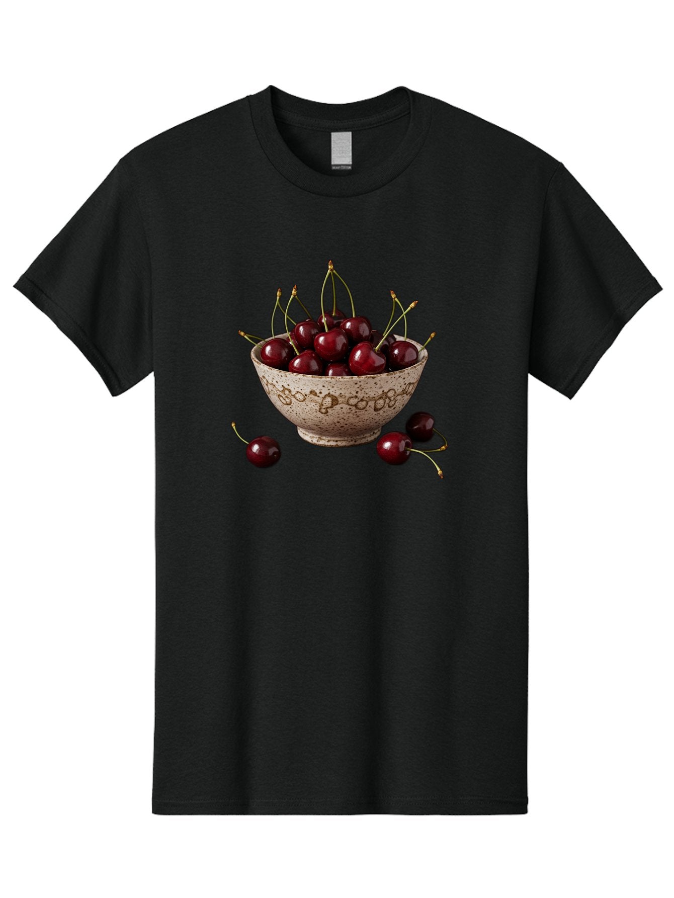 Ceramic-Bowl-Of-Cherries Men'S Graphic Tee, 100% Cotton, Comfortable Casual Summer Wear, Machine Washable, Vintage Camera, Old Camera, Antique Camera, Black Camera, Classic Photography, Photography Equipment, Nostalgic Device, Film Camera, Bai651 12