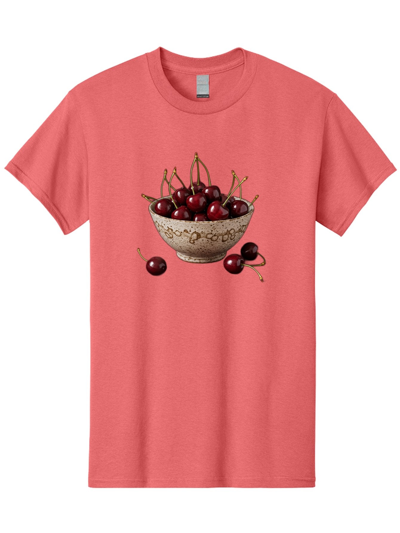 Ceramic-Bowl-Of-Cherries Men'S Graphic Tee, 100% Cotton, Comfortable Casual Summer Wear, Machine Washable, Vintage Camera, Old Camera, Antique Camera, Black Camera, Classic Photography, Photography Equipment, Nostalgic Device, Film Camera, Bai651 5