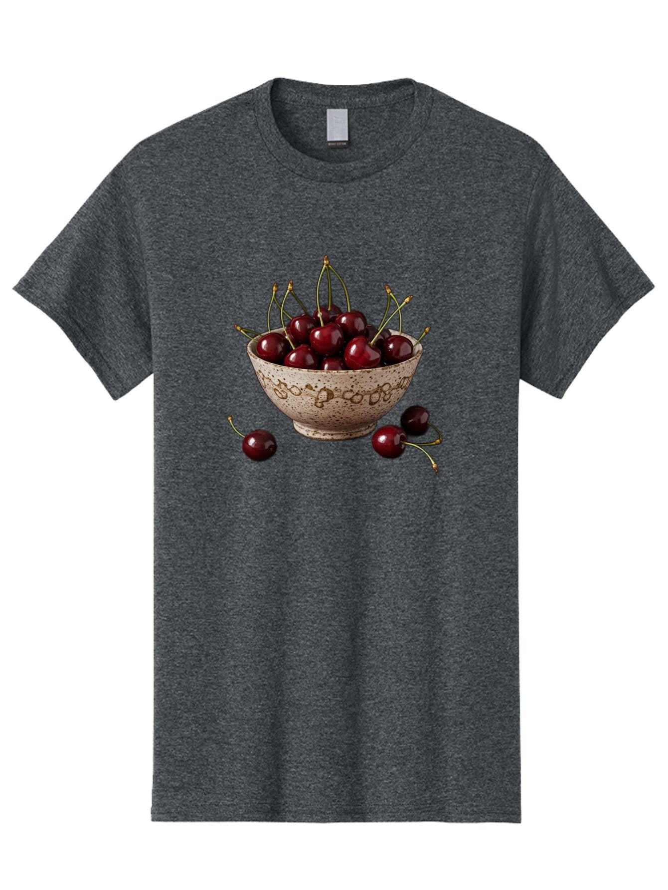 Ceramic-Bowl-Of-Cherries Men'S Graphic Tee, 100% Cotton, Comfortable Casual Summer Wear, Machine Washable, Vintage Camera, Old Camera, Antique Camera, Black Camera, Classic Photography, Photography Equipment, Nostalgic Device, Film Camera, Bai651 3