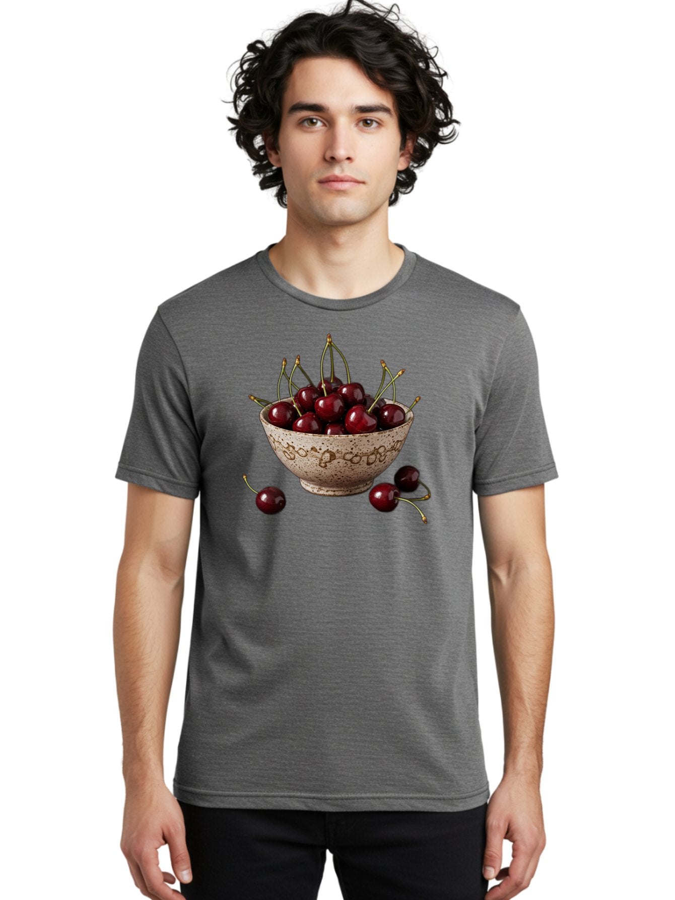 Ceramic-Bowl-Of-Cherries Men'S Graphic Tee, 100% Cotton, Comfortable Casual Summer Wear, Machine Washable, Vintage Camera, Old Camera, Antique Camera, Black Camera, Classic Photography, Photography Equipment, Nostalgic Device, Film Camera, Bai651 18