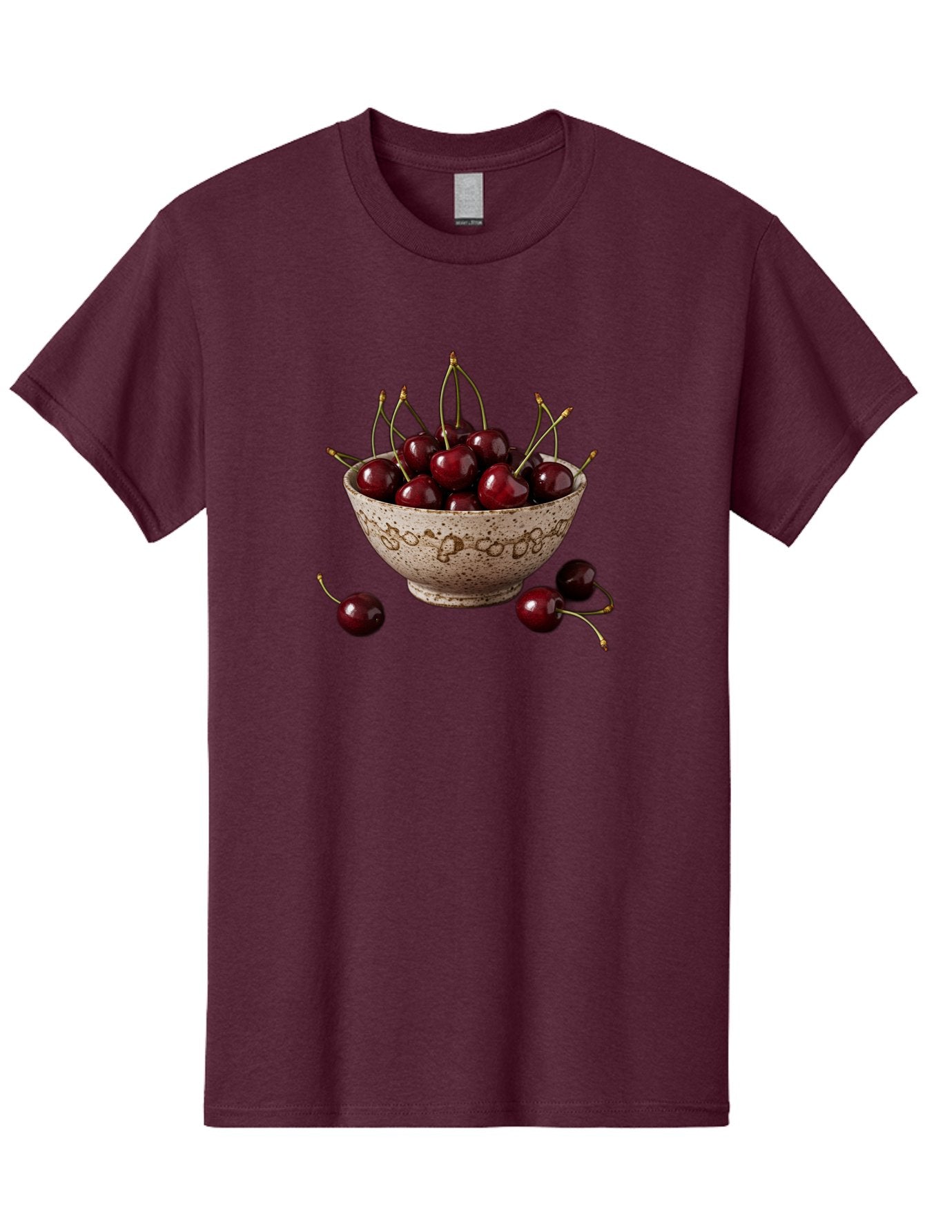 Ceramic-Bowl-Of-Cherries Men'S Graphic Tee, 100% Cotton, Comfortable Casual Summer Wear, Machine Washable, Vintage Camera, Old Camera, Antique Camera, Black Camera, Classic Photography, Photography Equipment, Nostalgic Device, Film Camera, Bai651