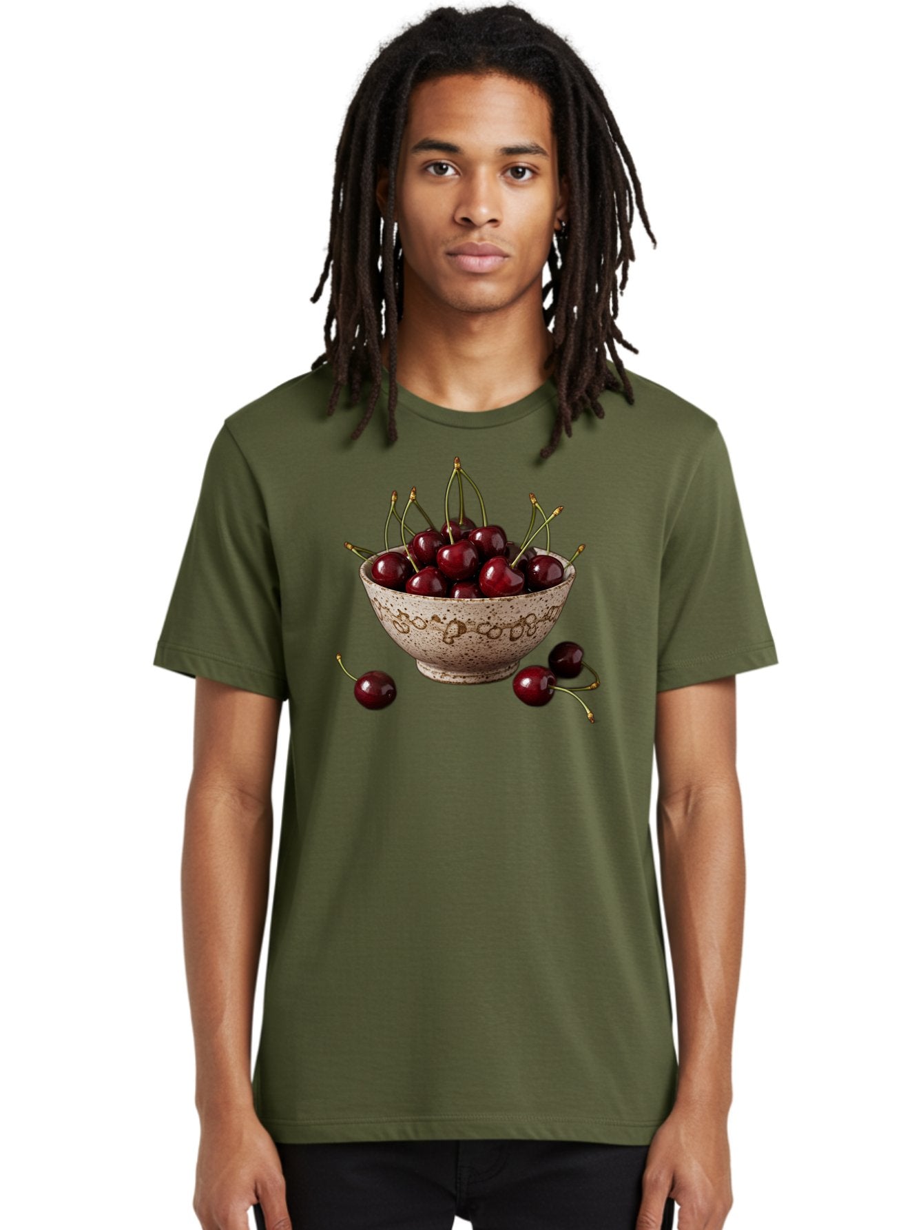 Ceramic-Bowl-Of-Cherries Men'S Graphic Tee, 100% Cotton, Comfortable Casual Summer Wear, Machine Washable, Vintage Camera, Old Camera, Antique Camera, Black Camera, Classic Photography, Photography Equipment, Nostalgic Device, Film Camera, Bai651 26