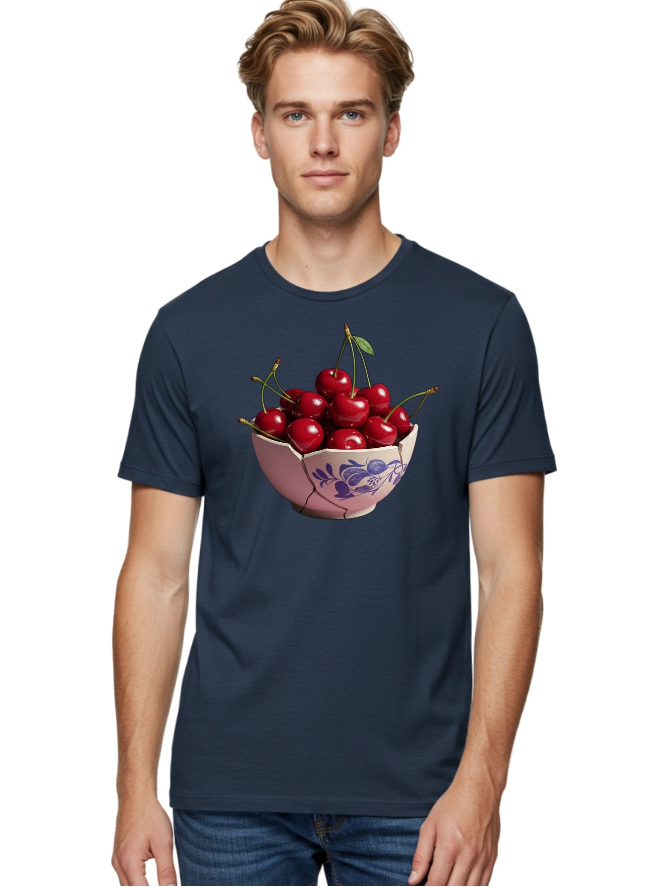 Ceramic-Bowl-With-Cherries-1 Men'S Graphic Tee, 100% Cotton, Comfortable Casual Summer Wear, Machine Washable, Vintage Camera, Old Camera, Antique Camera, Black Camera, Classic Photography, Photography Equipment, Nostalgic Device, Film Camera, Bai652 22