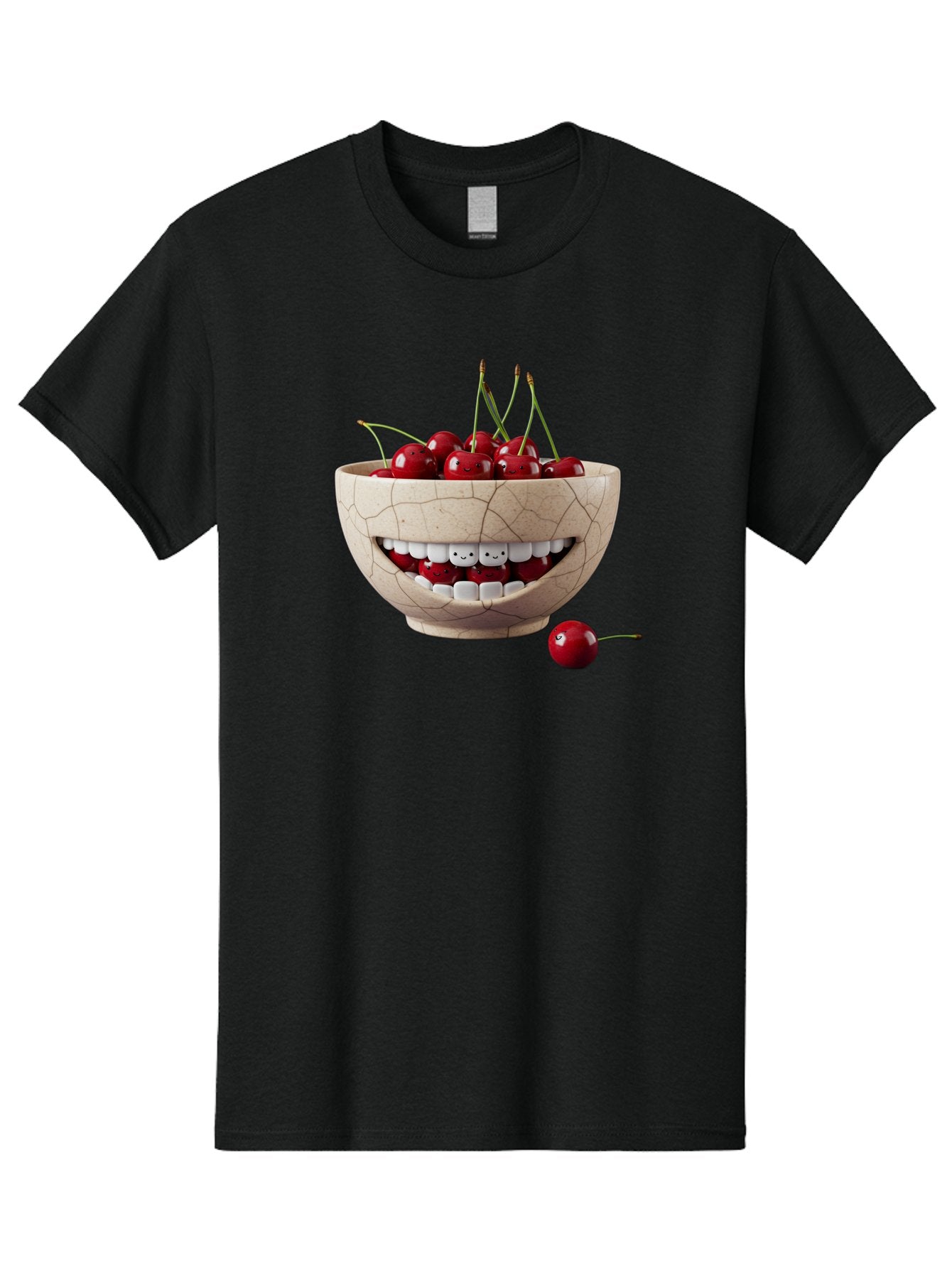 Ceramic-Bowl-With-Cherries Men'S Graphic Tee, 100% Cotton, Comfortable Casual Summer Wear, Machine Washable, Vintage Camera, Old Camera, Antique Camera, Black Camera, Classic Photography, Photography Equipment, Nostalgic Device, Film Camera, Bai653 3