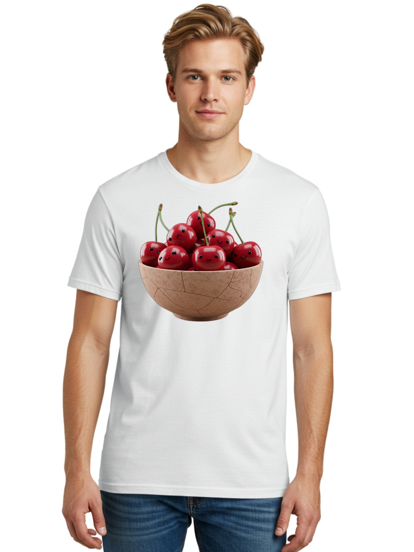 Cherries-1 Men'S Graphic Tee, 100% Cotton, Comfortable Casual Summer Wear, Machine Washable, Vintage Camera, Old Camera, Antique Camera, Black Camera, Classic Photography, Photography Equipment, Nostalgic Device, Film Camera, Camera Art Bai654 22